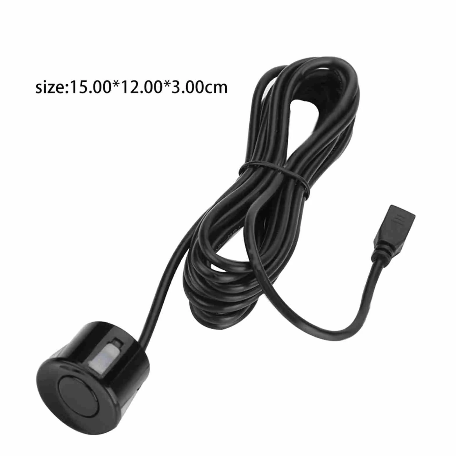 Czujnik parkowania 4szt Sonda cofania detektor kopii zapasowej pojazdu czarny kabel 4.5