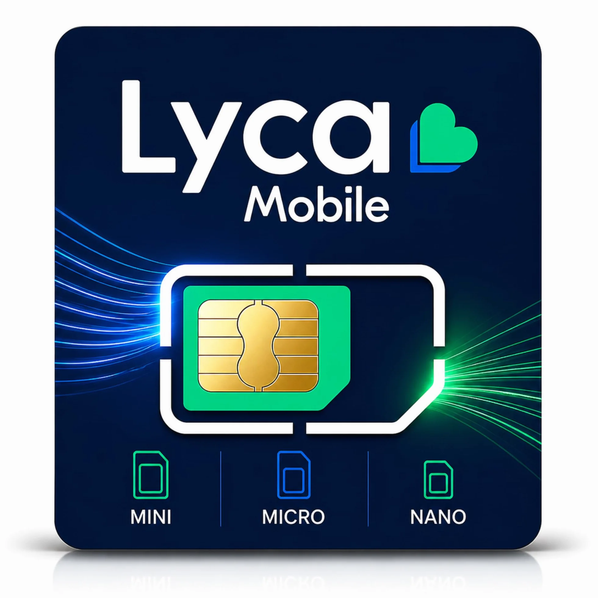 Lycamobile UK 5G SIM karta aktywna gotowa do użycia we Włoszech bez opłaty miesięcznej
