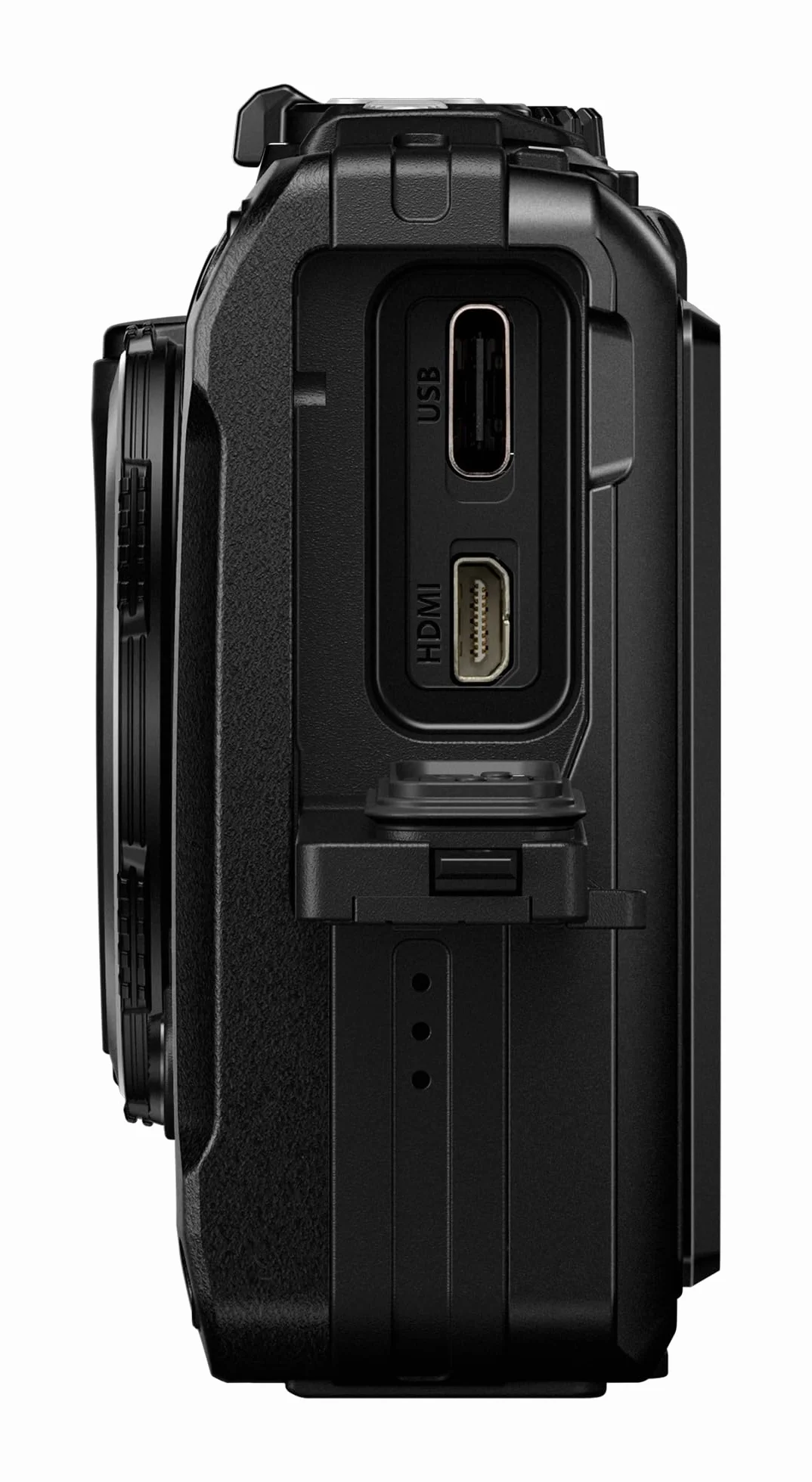 OM SYSTEM Tough TG-7, czarny, 12 MP, wodoodporny, odporny na uderzenia, tryby zdjęć podwodnych i makro, szybka matryca, wideo 4K, szerokokątny zoom 4x (następca modelu Olympus TG-6)