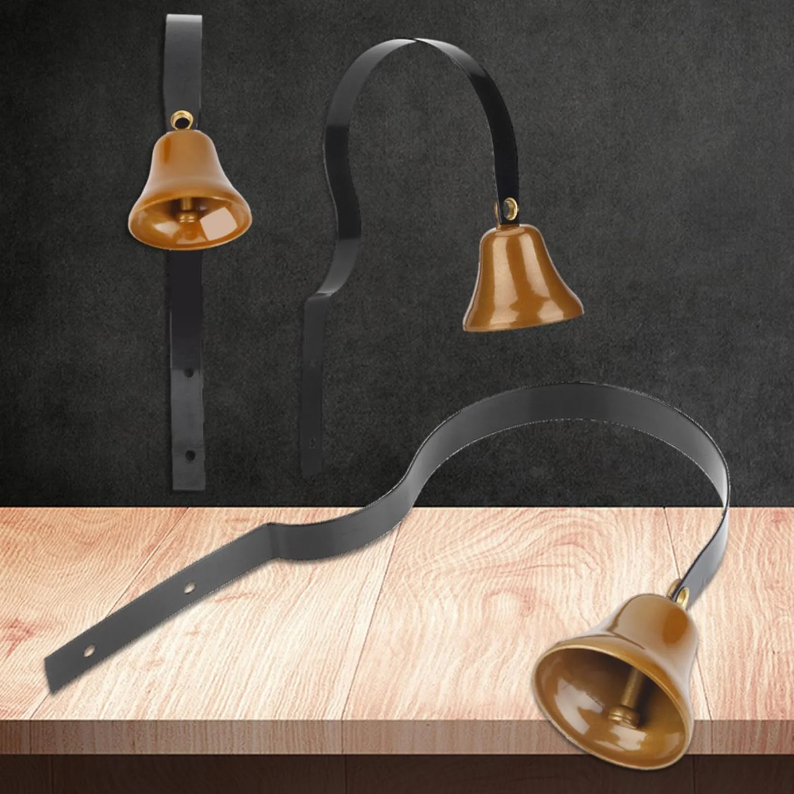 Metalowy Dzwonek Drzwiowy Retro, Brązowy, Dekoracja Wewnętrzna i Zewnętrzna