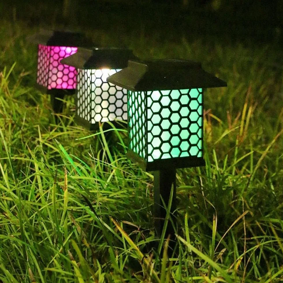 Słupkowa lampa zewnętrzna, solarna latarnia trawnikowa, solarna lampa stołowa, kolumna, wodoodporne oświetlenie słupowe IP65, nowoczesne lampy słupkowe, lampa ogrodowa do krajobrazu, l
