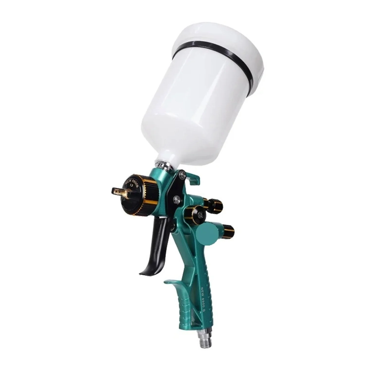 Pistolet do malowania, Pneumatyczny pistolet lakierniczy Model pistoletu natryskowego Profesjonalny aplikator powłok samochodowych do lakierowania samochodów do malowania samochodów i domu(Green)