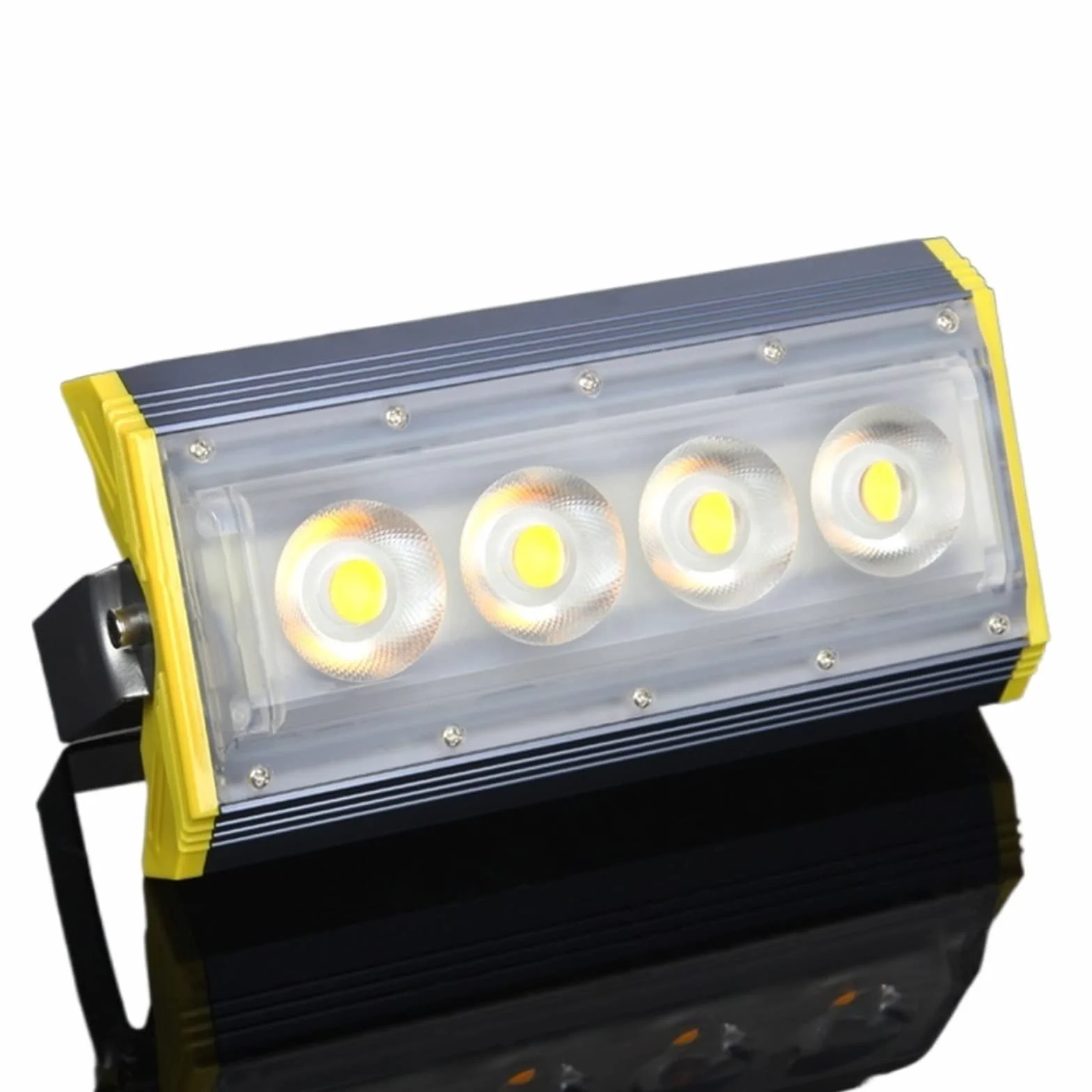 Lampy solarne zewnętrzne, Lampa projektorowa dużej mocy Jasna lampa LED do oświetlenia ogrodu(Giallo)