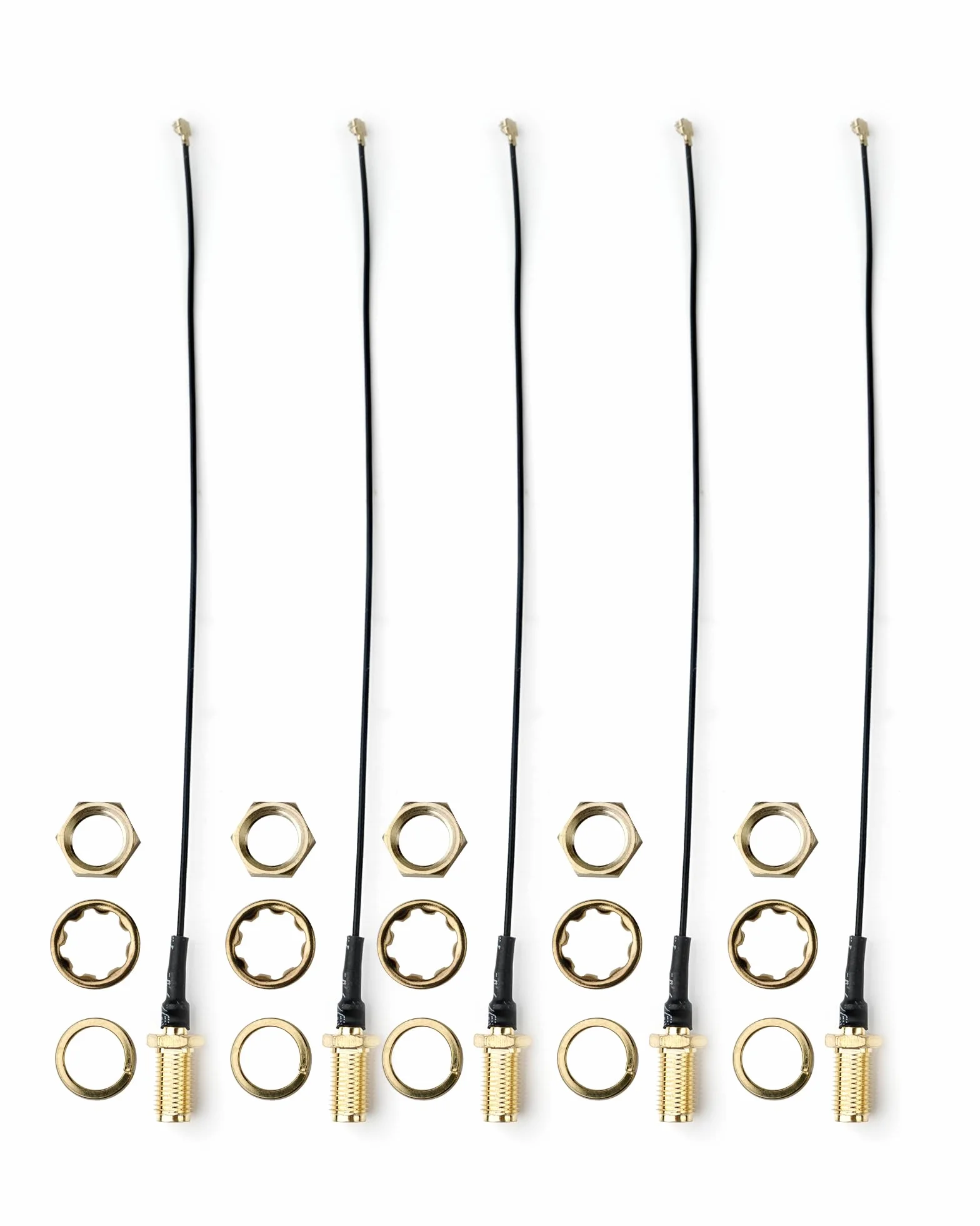 Kabel koncentryczny IPEX do SMA Female Low Loss 4" /10 cm U.fl/IPEX RG178 RF kabel koncentryczny pigtail do bezprzewodowego routera mini PCIE kart sieciowych PCI Wi-Fi WAN Repeater