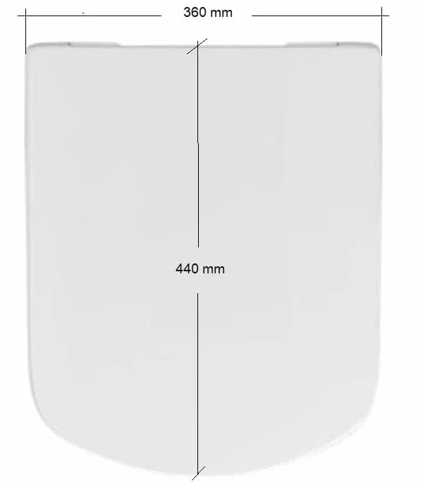 WC- deska, Duroplast, Stalowe Mocowania, Wolnoopadająca, Antybakteryjna, Do Roca Dama Senso, Biała