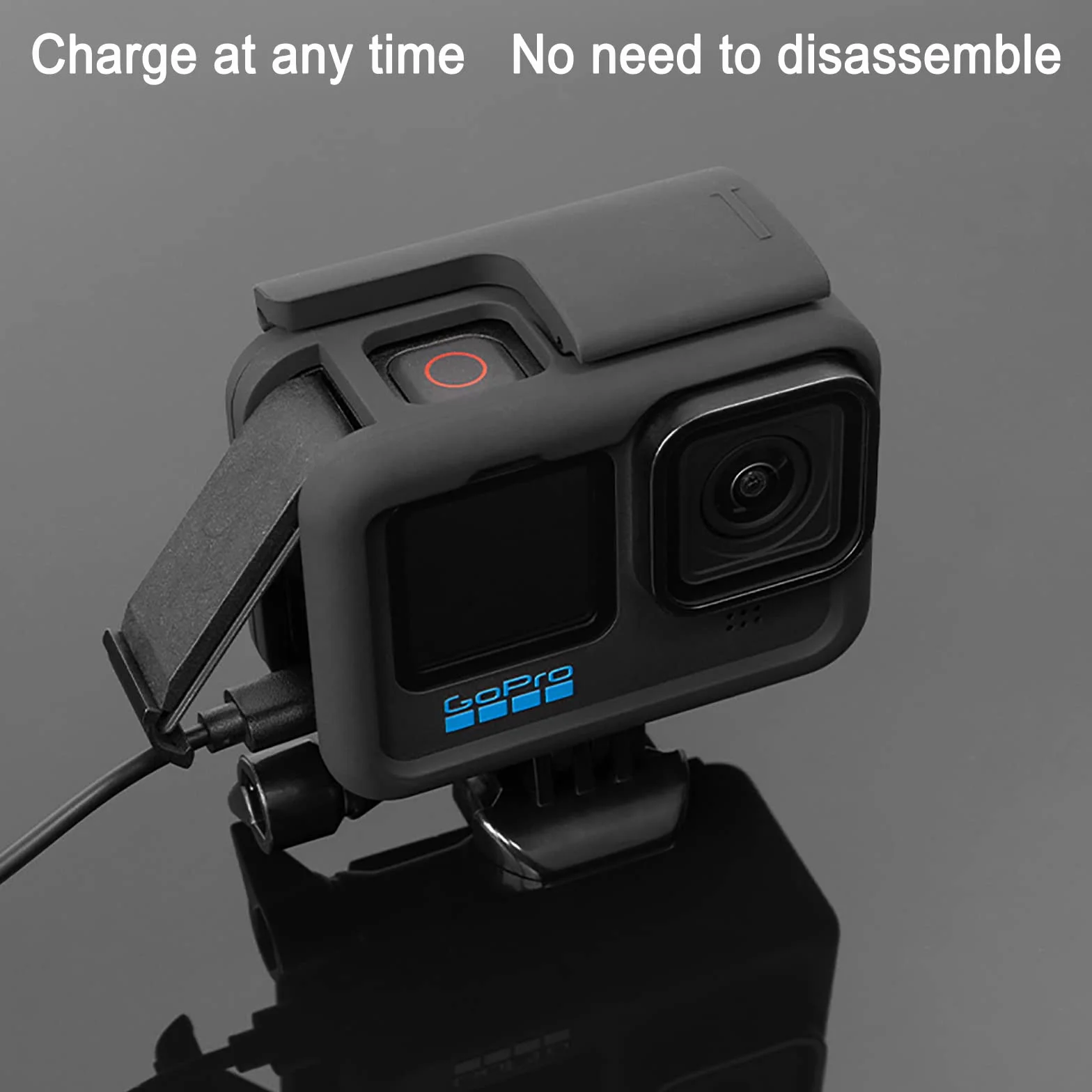Obudowa ramowa kompatybilna z GoPro Hero 9/10/11 Black akcesoria ochronna z cokołem i śrubą