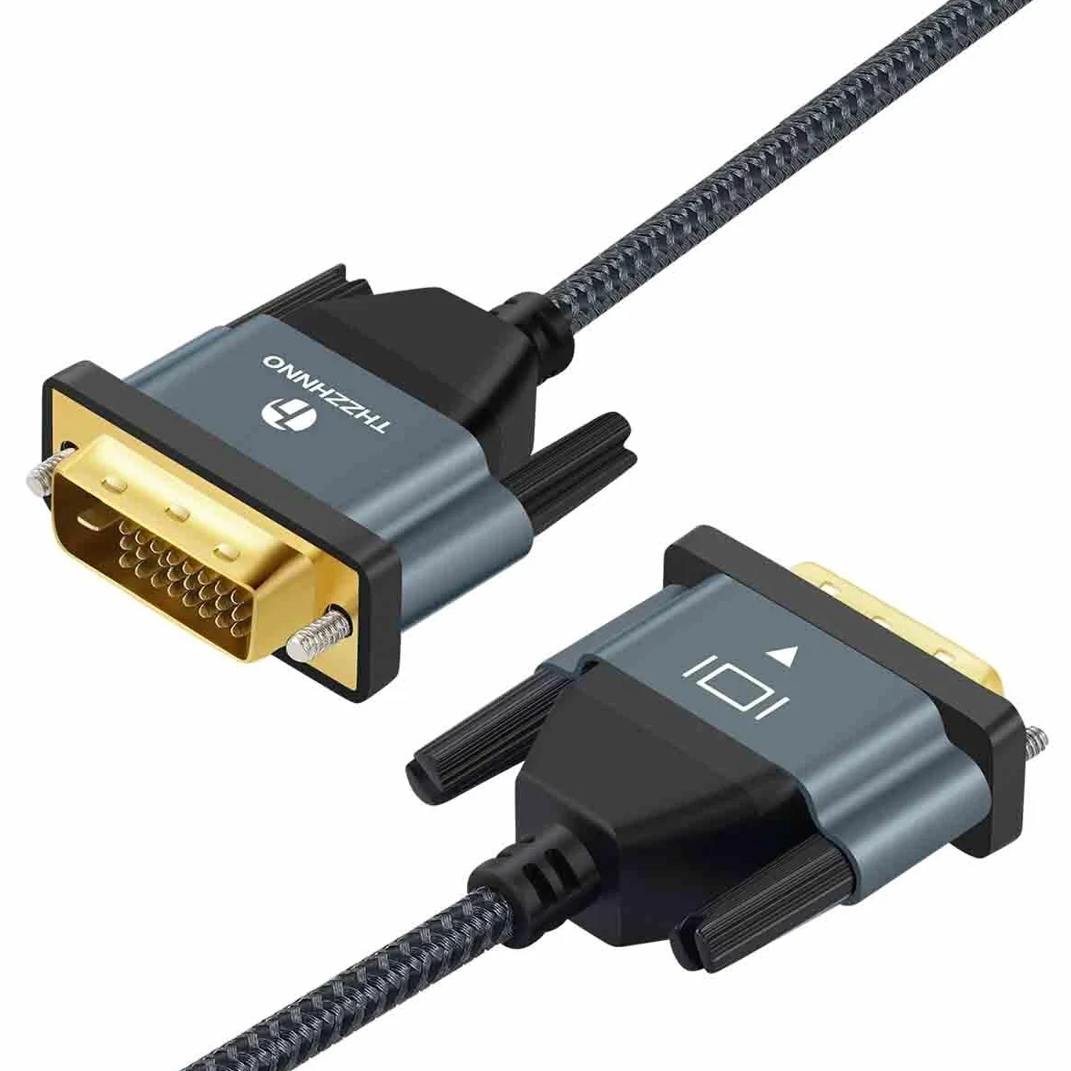 Kabel DVI do DVI 2M pozłacany pleciony 2560x1600 do gier HDTV