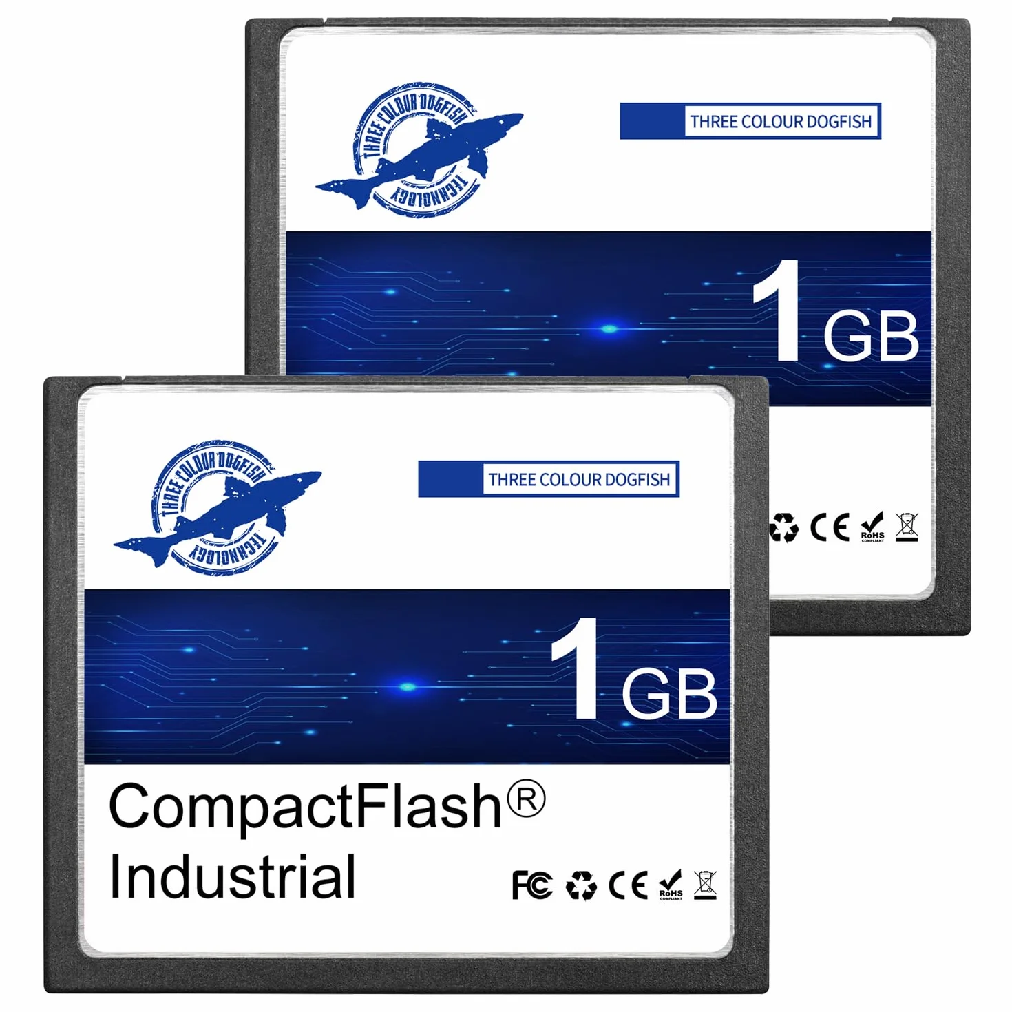 Dogfish Karta pamięci CF 1 GB Kompaktowa karta flash FAT16 do sprzętu przemysłowego