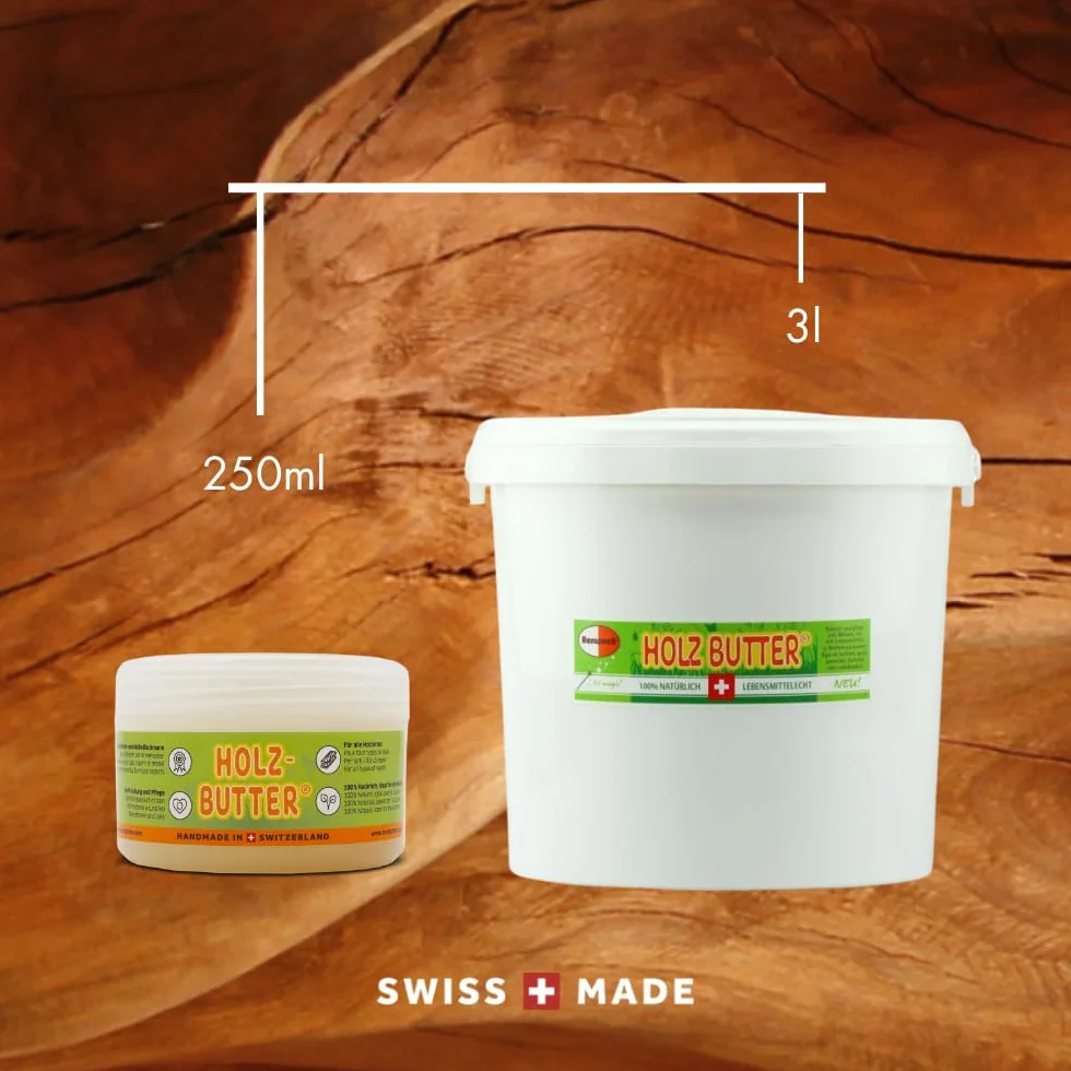 Renuwell Holz Butter 20274 Wosk do Drewna, Przezroczysty, 250ml