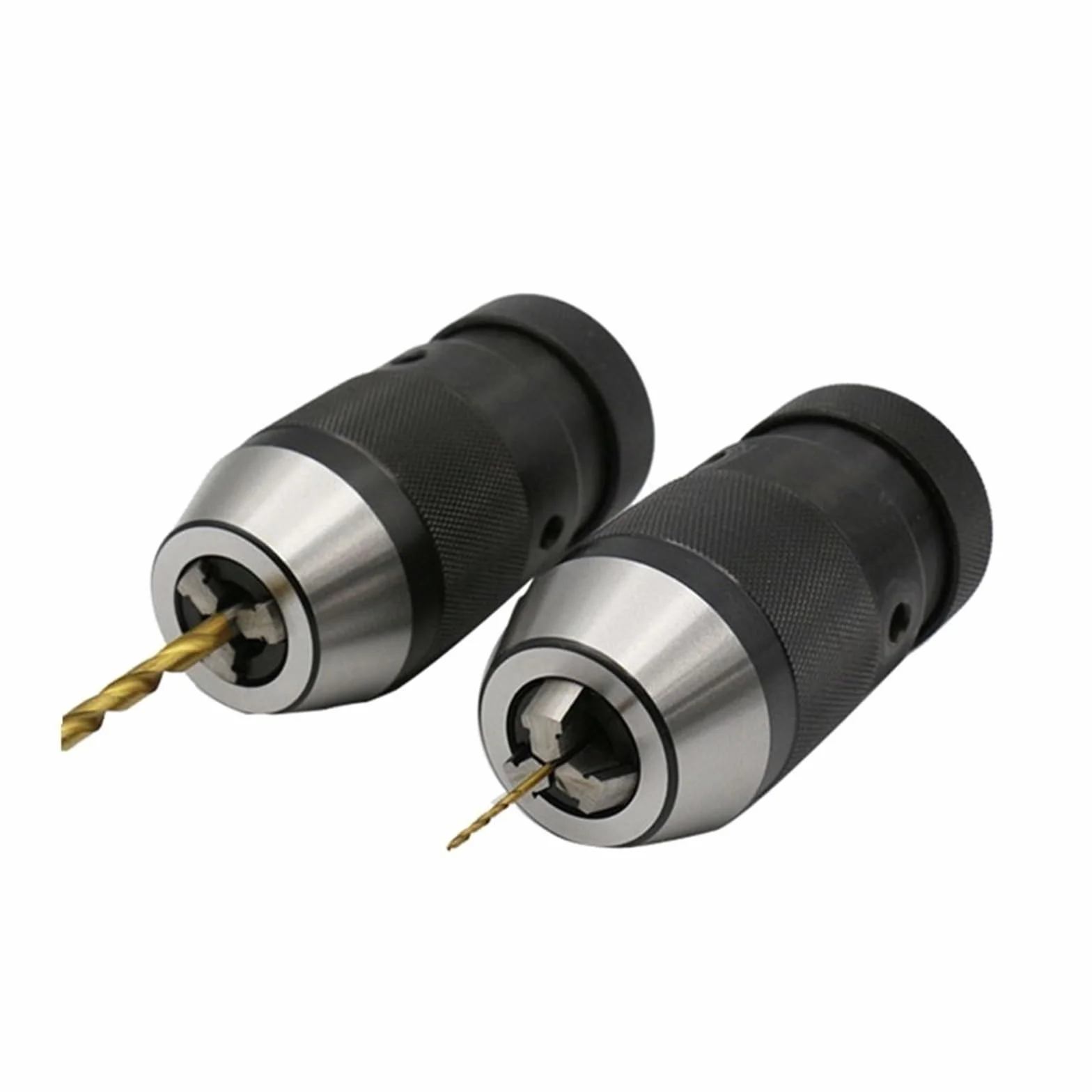 Uchwyt wiertarski Keyless samozaciskowy B12 B16 B18 B22 JT6 tokarka stożek Morse'a elektryczny trzpień tulejowy przewijania wiertarka CNC (Color : B12(1MM-10MM))