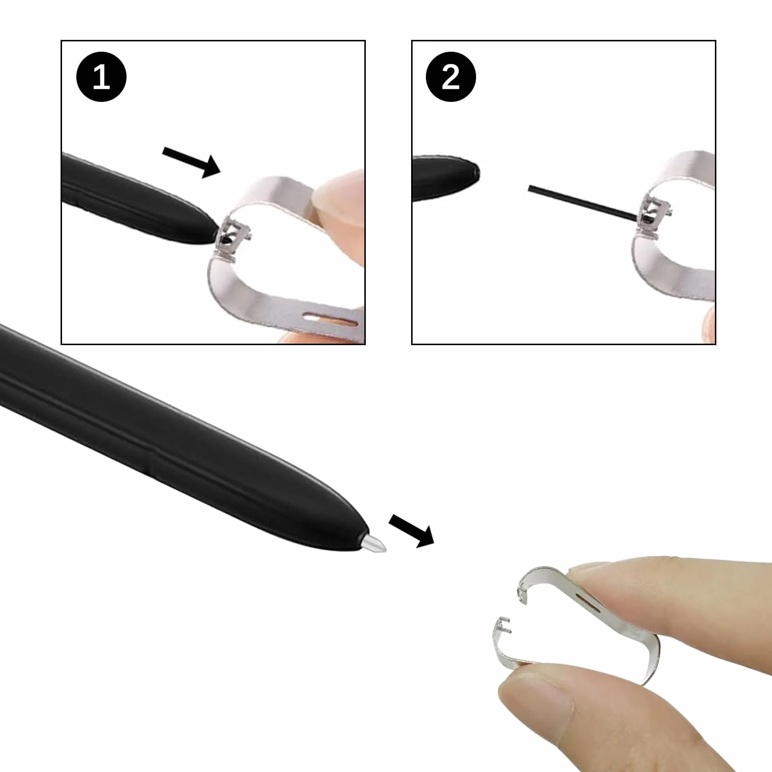 Wymienne końcówki Touch Stylus Tips do Samsung S Pen Galaxy S6/S6lite/S7/S8/S9/Note10/Note20/Note10+/Note20 ultra/S21U/S22U/S23U (białe)