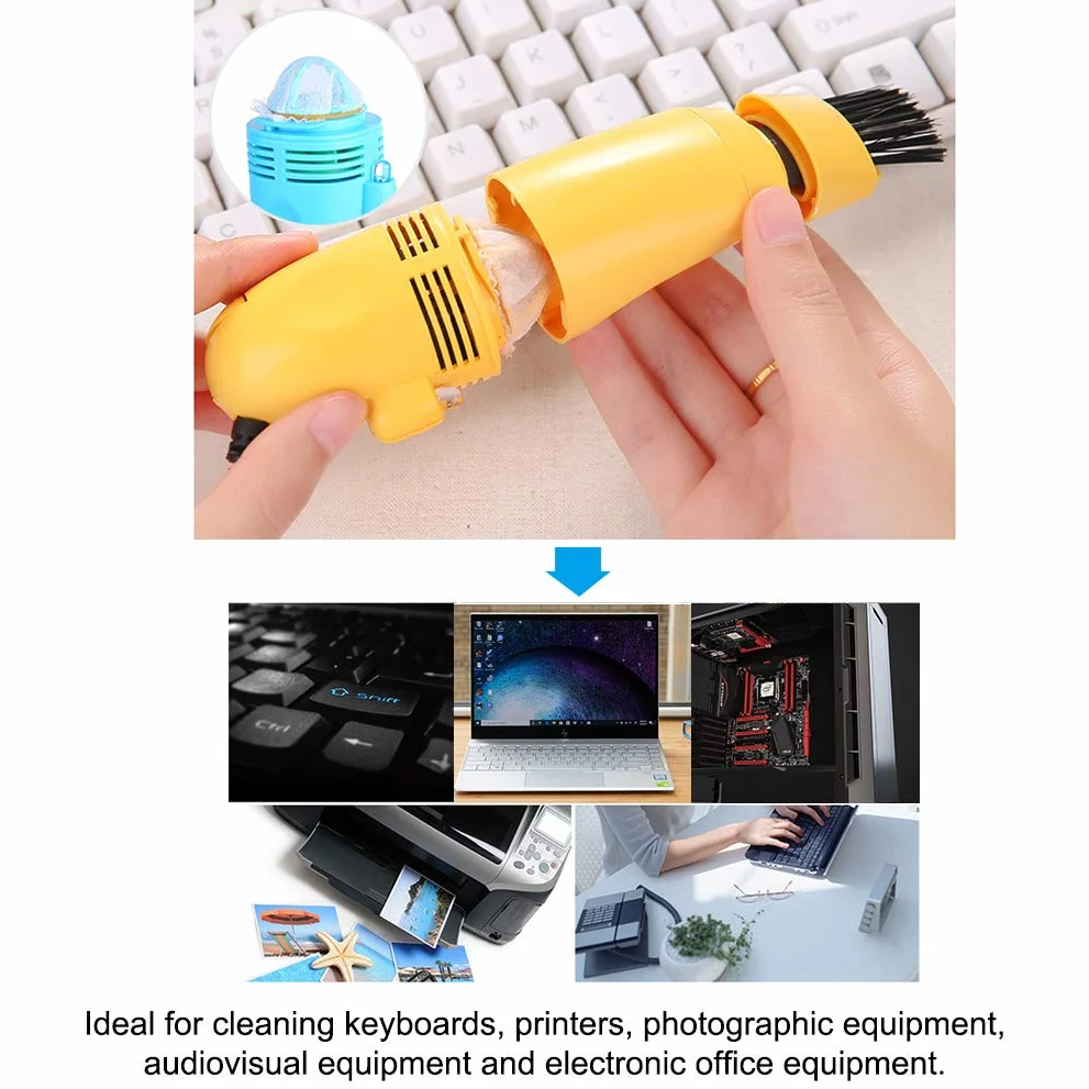 Przenośny ręczny miniodkurzacz USB do czyszczenia klawiatury, mokro/sucho