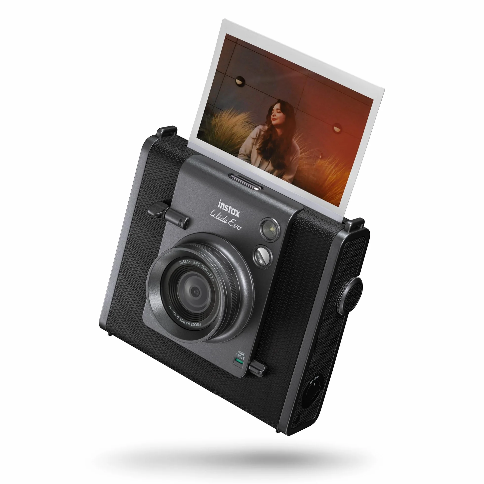 instax Wide Evo 2 w 1 Aparat do Zdjęć Natychmiastowych i Drukarka w Jednym, 10 Obiektywów i 10 Filtrów Filmowych