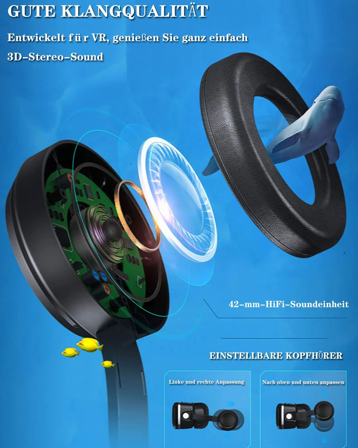 VR okulary do telefonu 3D z pilotem Bluetooth 4,7-7,2" dla dzieci i dorosłych