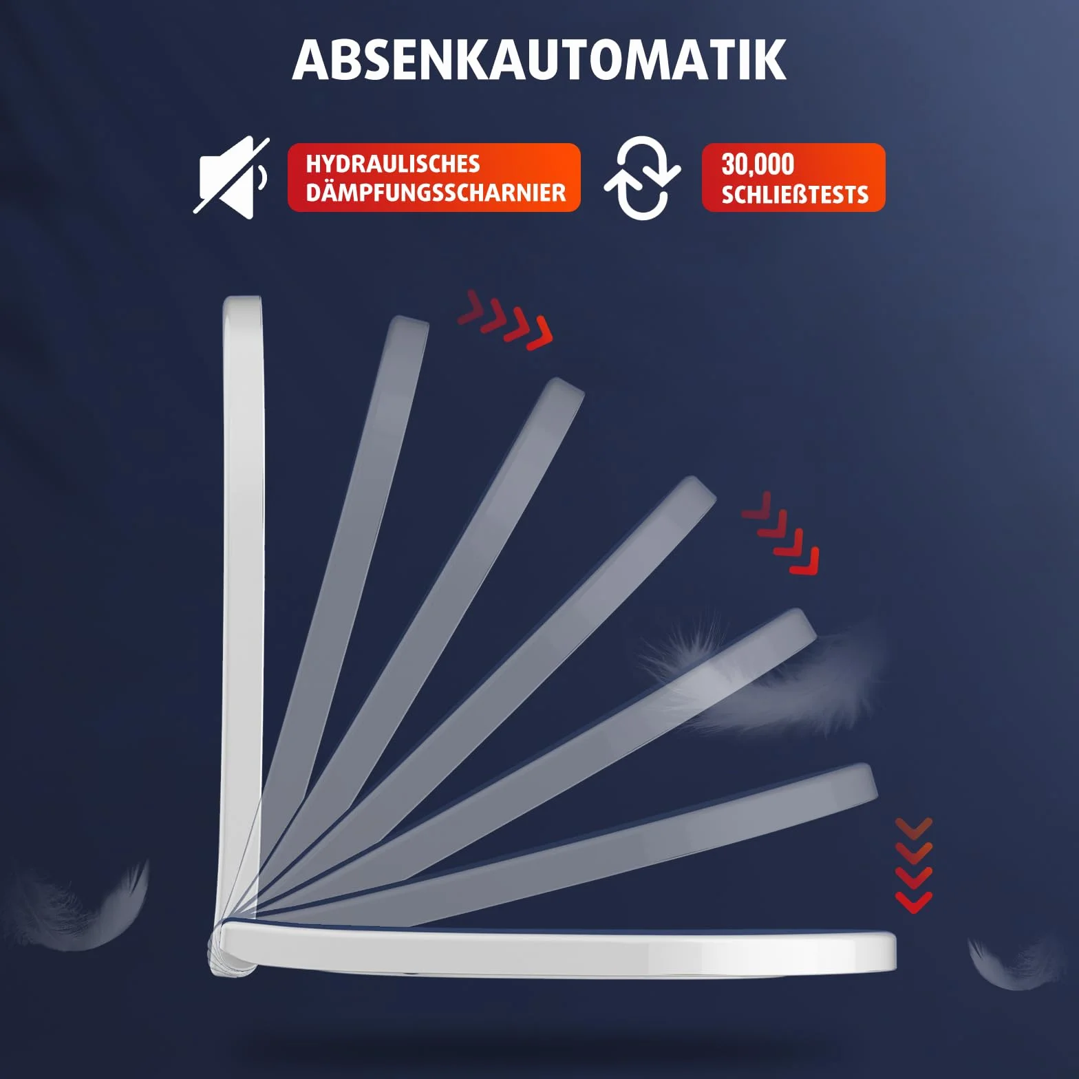 Rainsworth Superspin WC wisząca bez krawędzi, deska sedesowa 360°, wolnoopadająca, biała, długość 53 cm