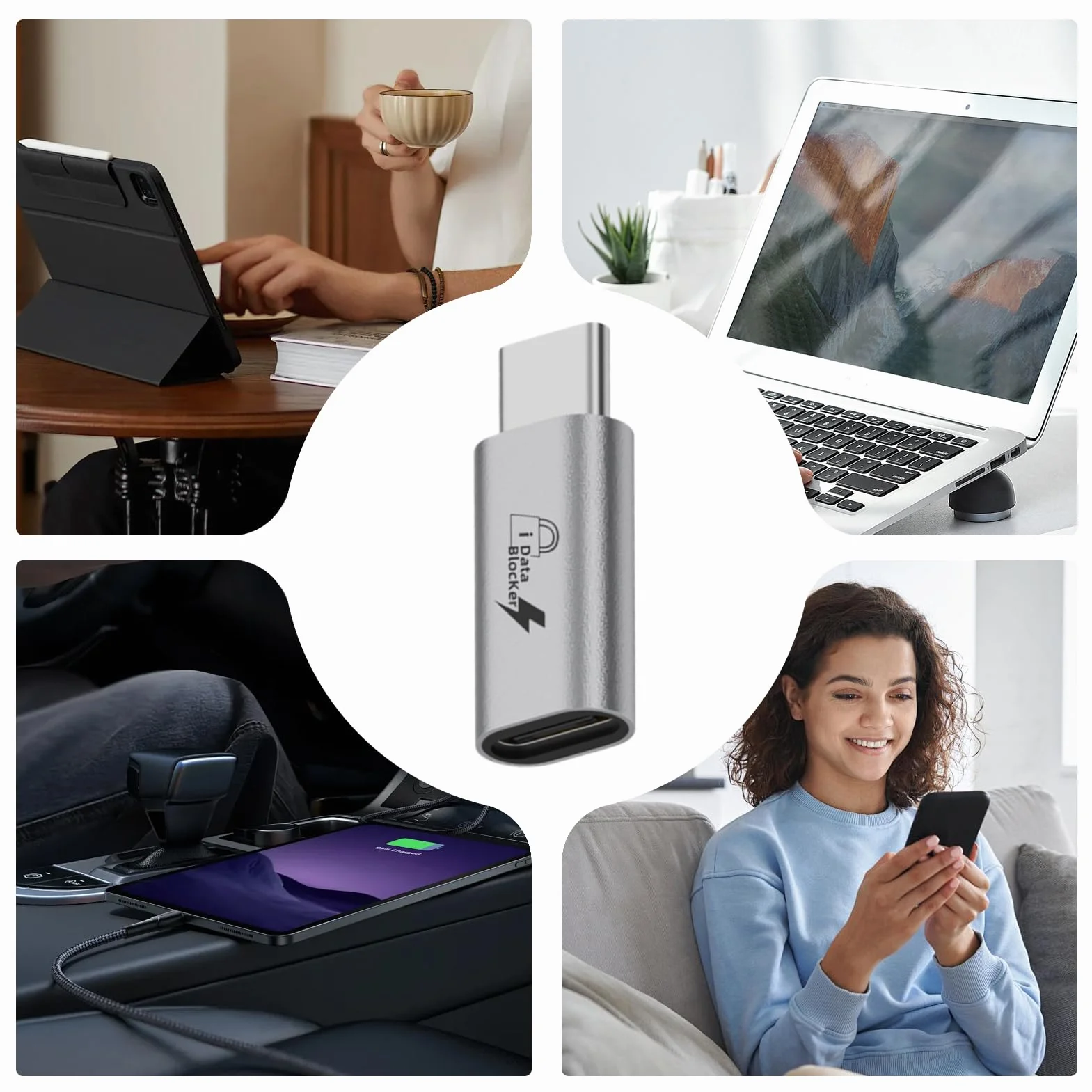 Générique USB C Data Blocker Ochraniacz Tablety Bezpieczny adapter USB Type-C