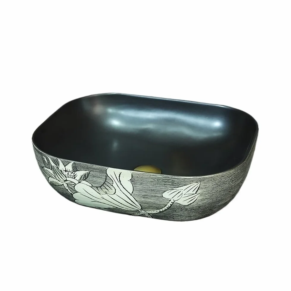 Odporna na zarysowania ceramiczna umywalka retro umywalka nablatowa toaleta chińska umywalka łazienkowa
