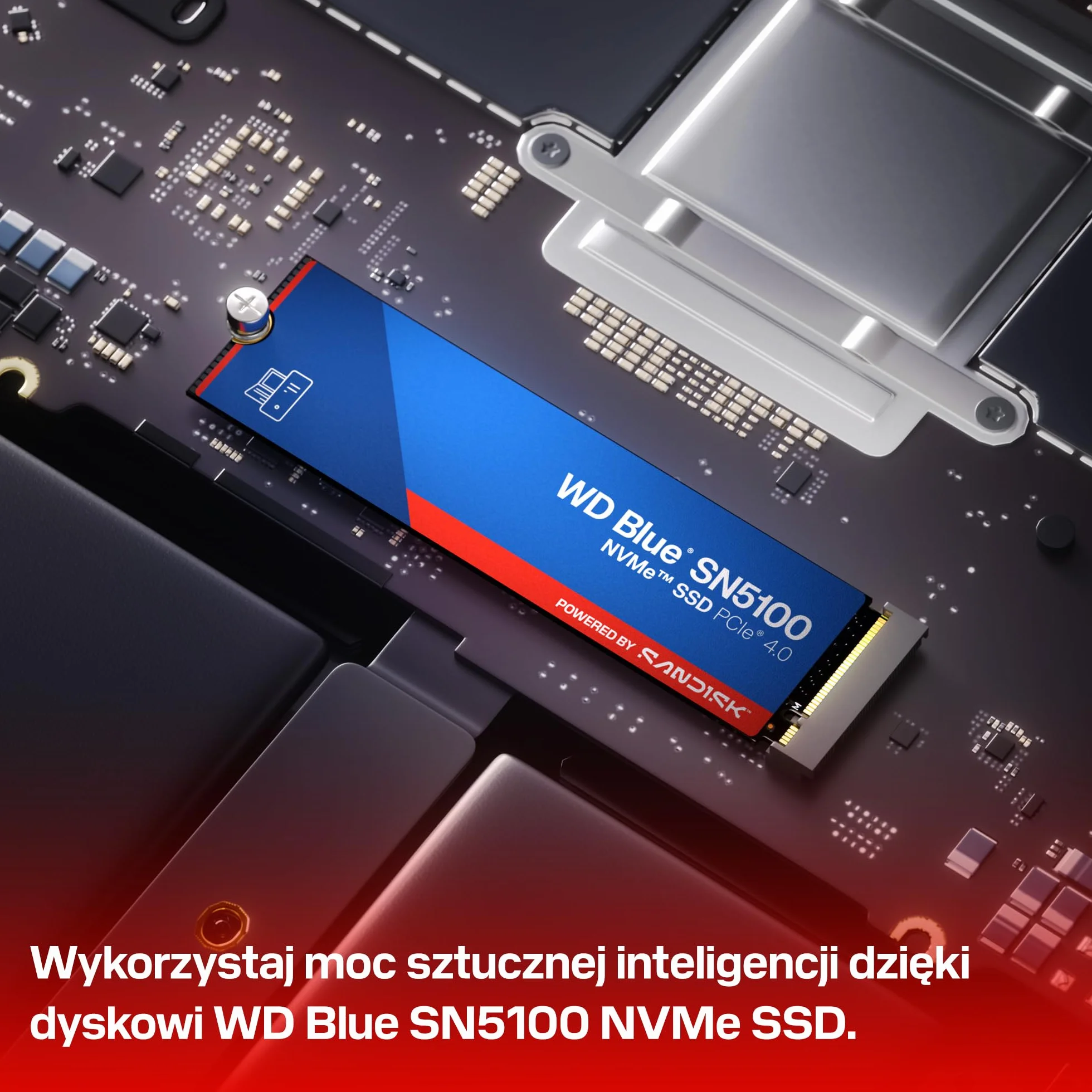 WD Blue SN5100 500 GB NVMe SSD M.2 2280 PCIe Gen 4.0