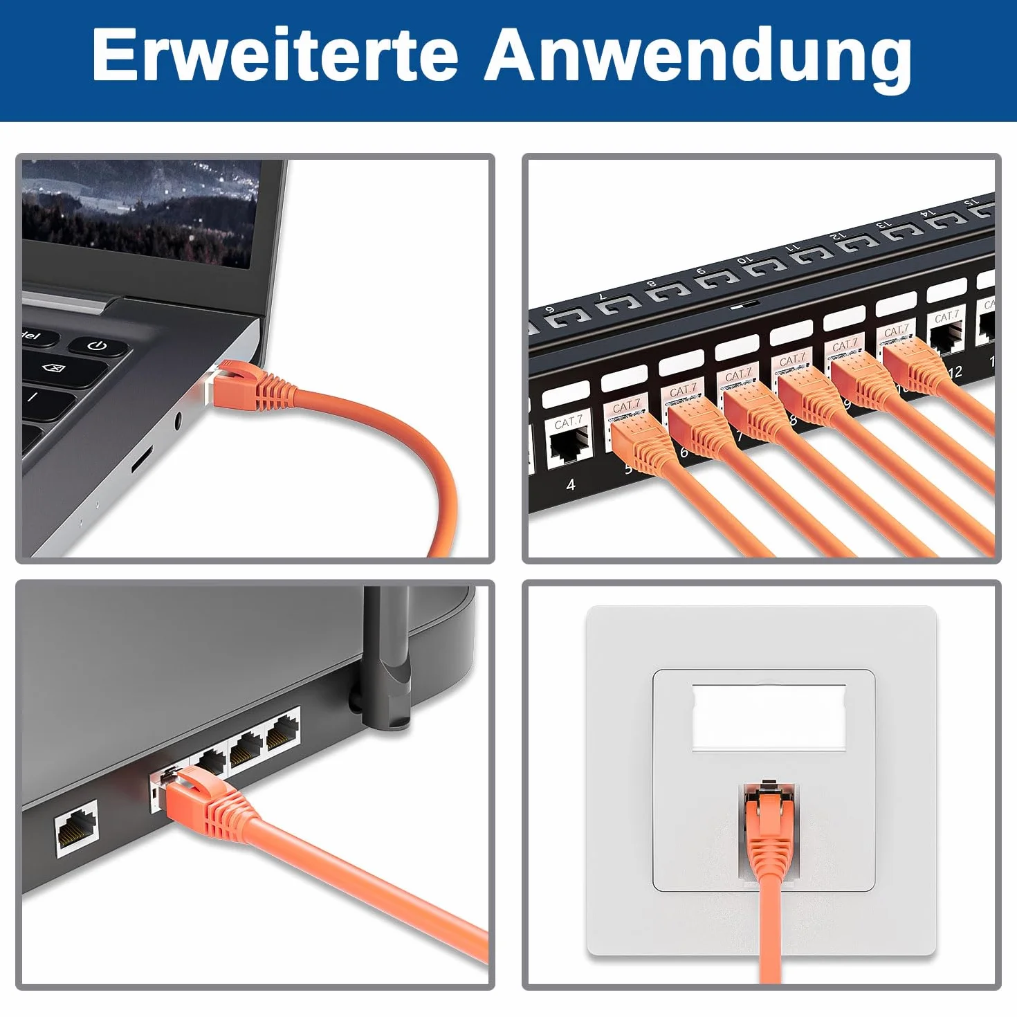 iwillink wtyki RJ45 CAT 7 pozłacane 50μ ekranowane 10 Gbps przelot Cat7 Cat6a