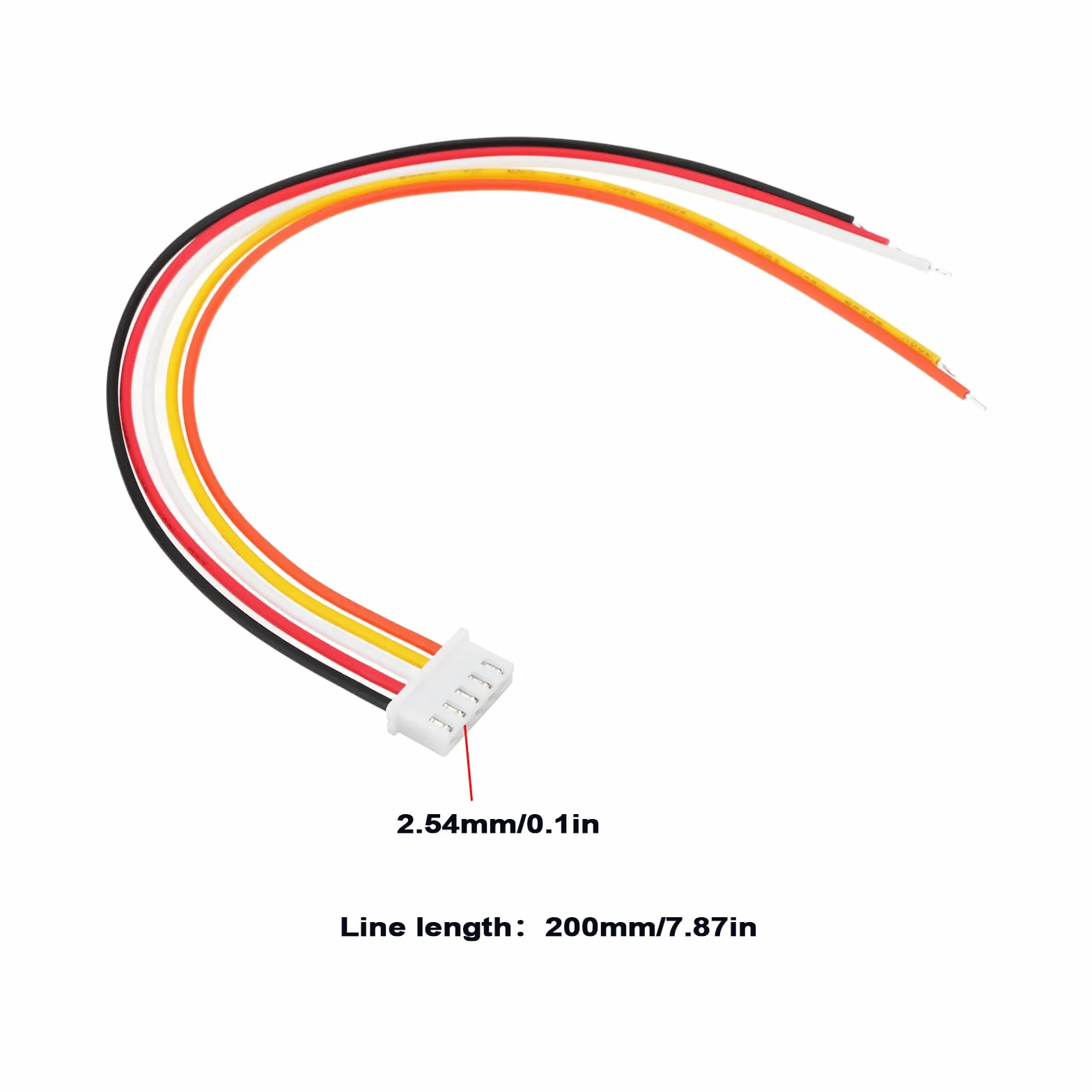 1szt Wtyczka wejściowa głośnika wysokiego poziomu 5Pin JST Złącze głośnikowe samochodowe 2,54mm 22AWG Kompatybilne z JL AUDIO JX250 JX360 JX400 JX500 JX1000 20cm