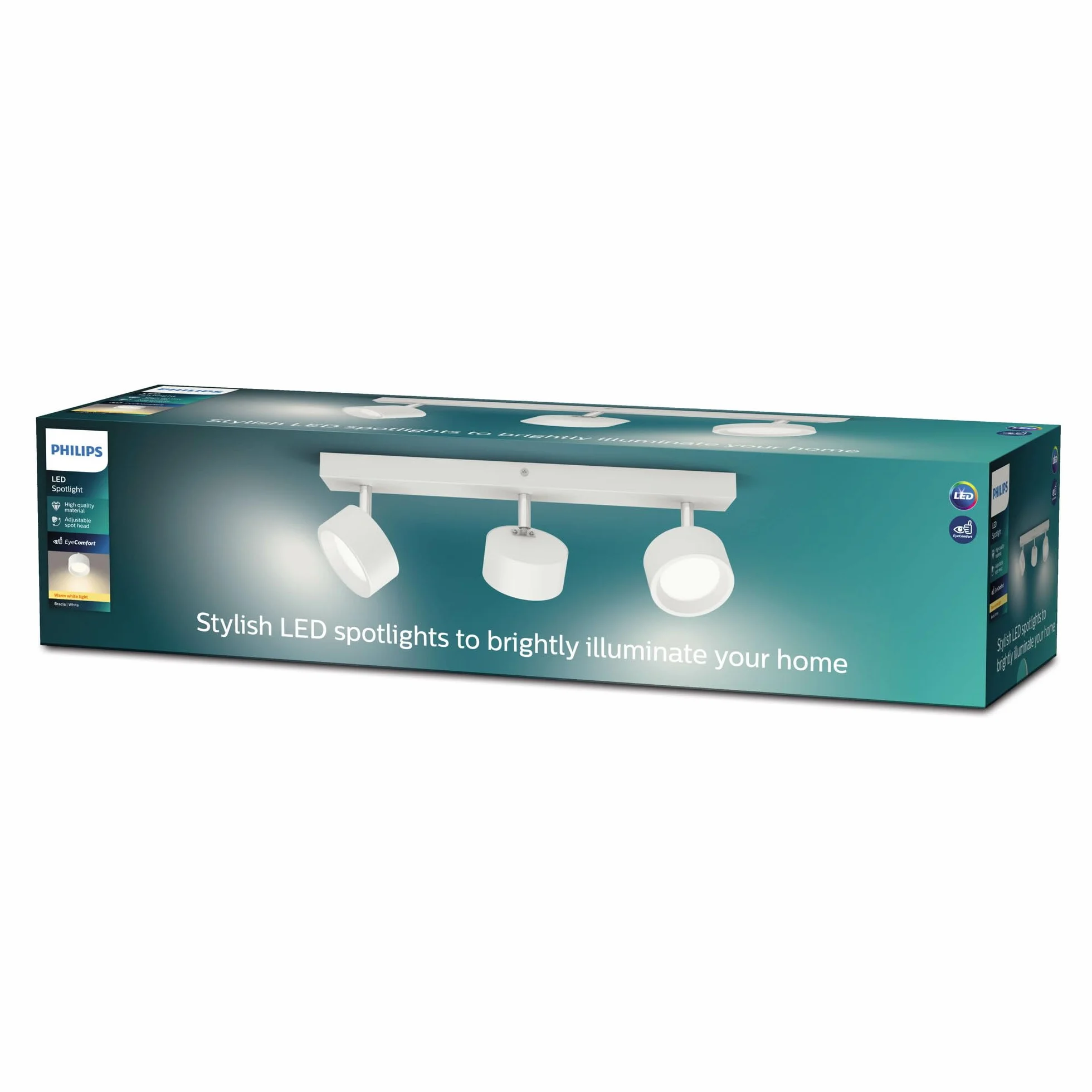 Philips Oprawa Punktowa Bracia Spot 3 x 5.5 W 2700K, Biały