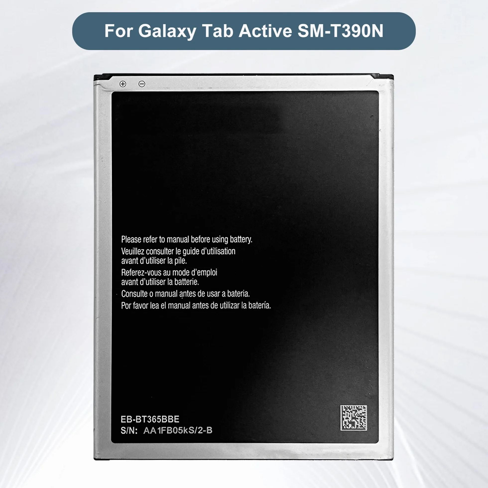 EB-BT365BBE/EB-BT365BBC akumulator zastępczy 4450 mAh/3,8 V kompatybilny z Samsung Galaxy Tab Active SM-T390N SM-T390 T395 T365 T360 z narzędziami