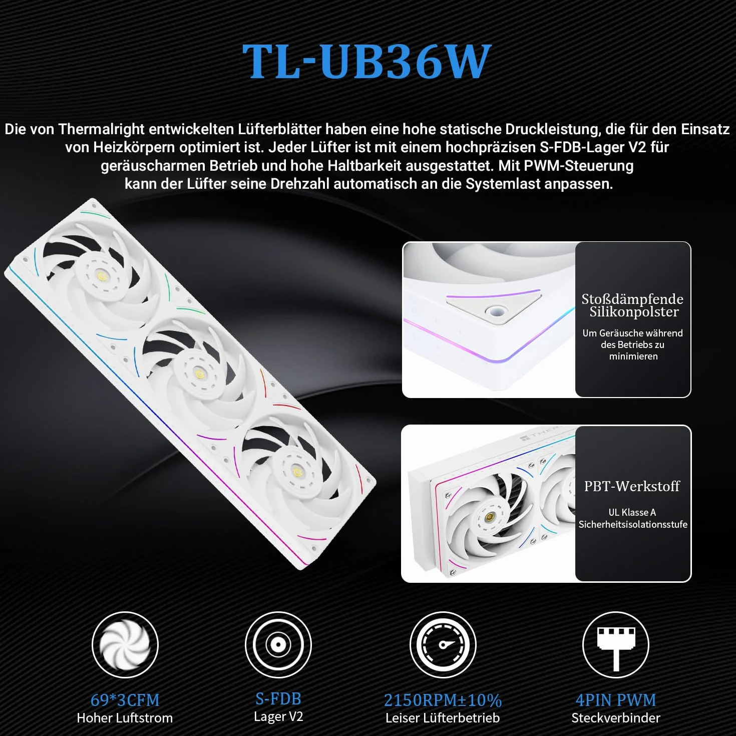 Thermalright Mjolnir Vision 360 UB PRO ARGB White, chłodzenie cieczą CPU AIO, ekran IPS 640×480, wentylator wyciągowy 3 w 1, dla AM5/Intel LGA1851/1700, 3,5-calowy magnetyczny ekran LCD