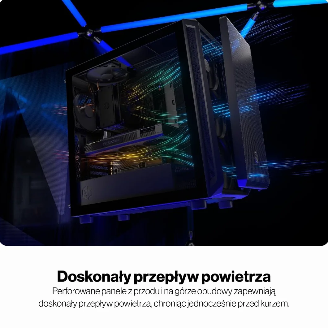 ENDORFY Arx 700 Air obudowa ATX wentylatory 5x140 mm chłodnice 360 mm siatka mesh
