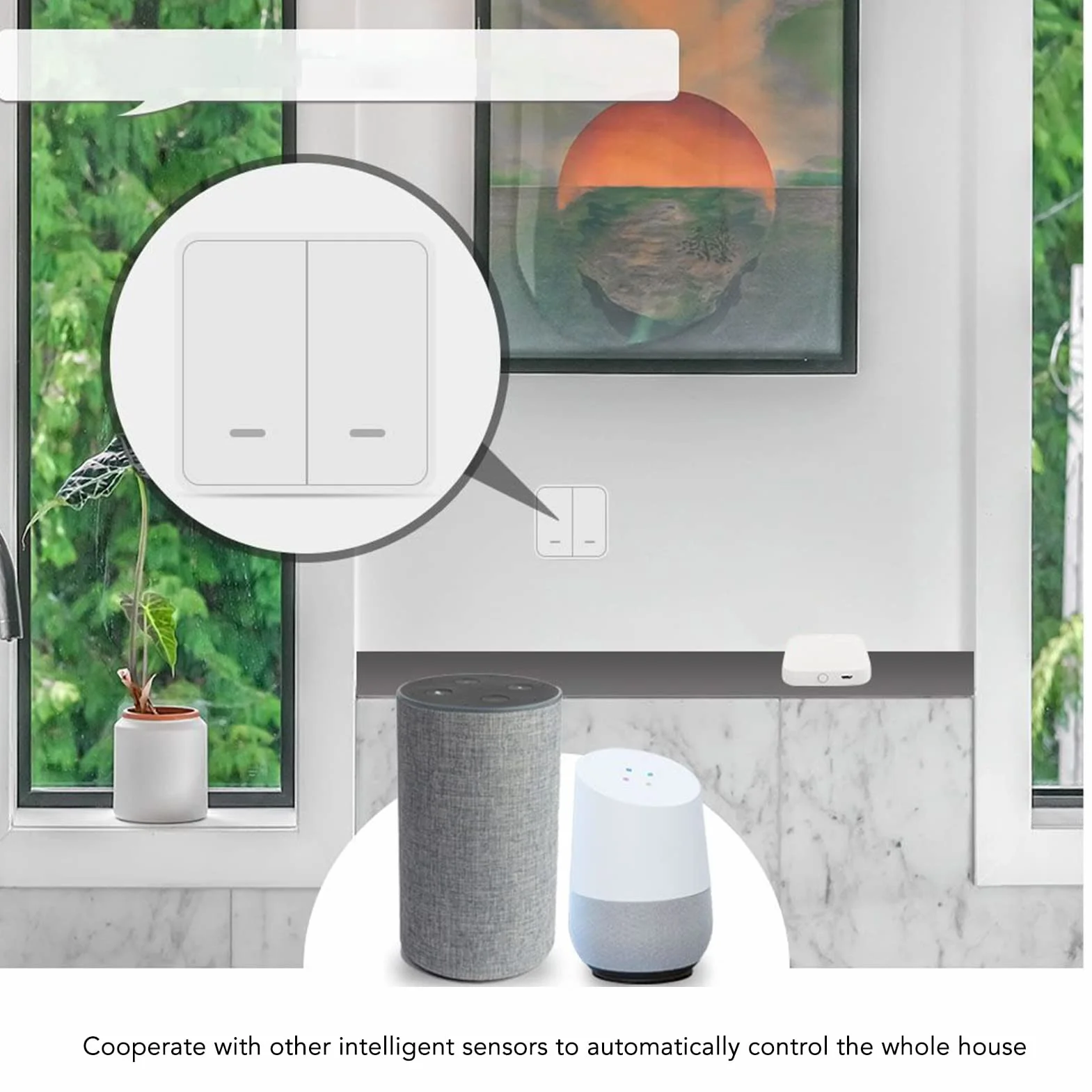 Inteligentny Koncentrator Domowy WiFi Bluetooth Gateway Hub Mini Pilot Zdalnego Sterowania Mesh Router Bezprzewodowy Wykrywanie Podczerwieni Tuya ZigBee