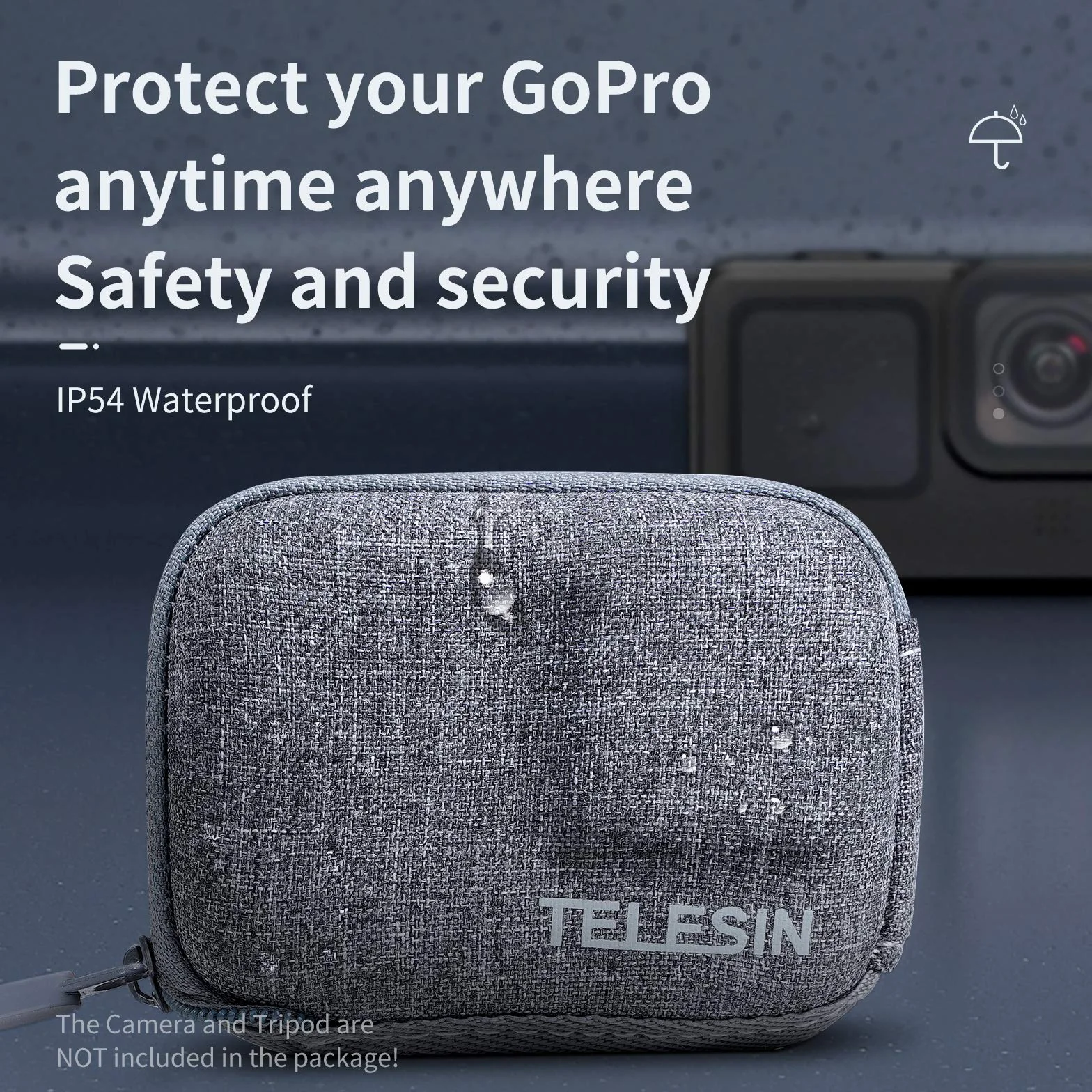 TELESIN Pokrowiec ochronny do GoPro Hero 9 czarny
