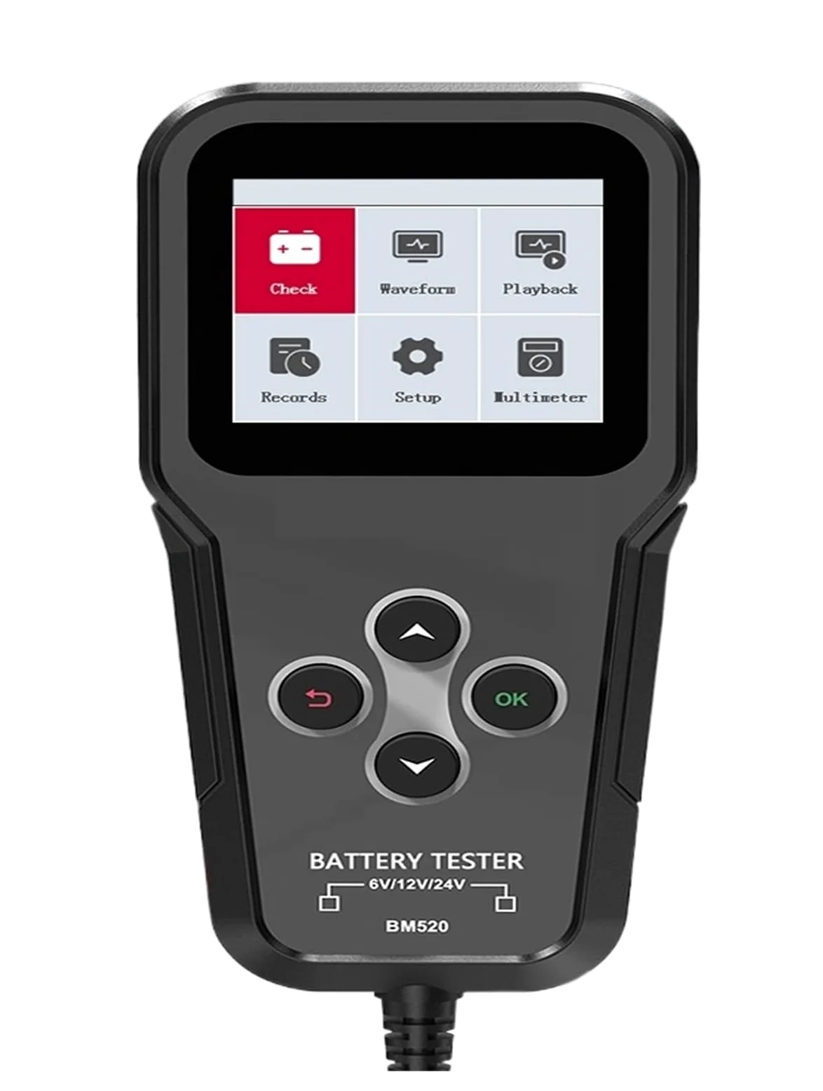 Tester rezystancji izolacji Tester akumulatora samochodowego 6V 12V 24V, 100-2000 Tester napięcia CCA 2Ah-220Ah Tester rezystancji wewnętrznej analizator baterii Elektroniczny tester konserwacji