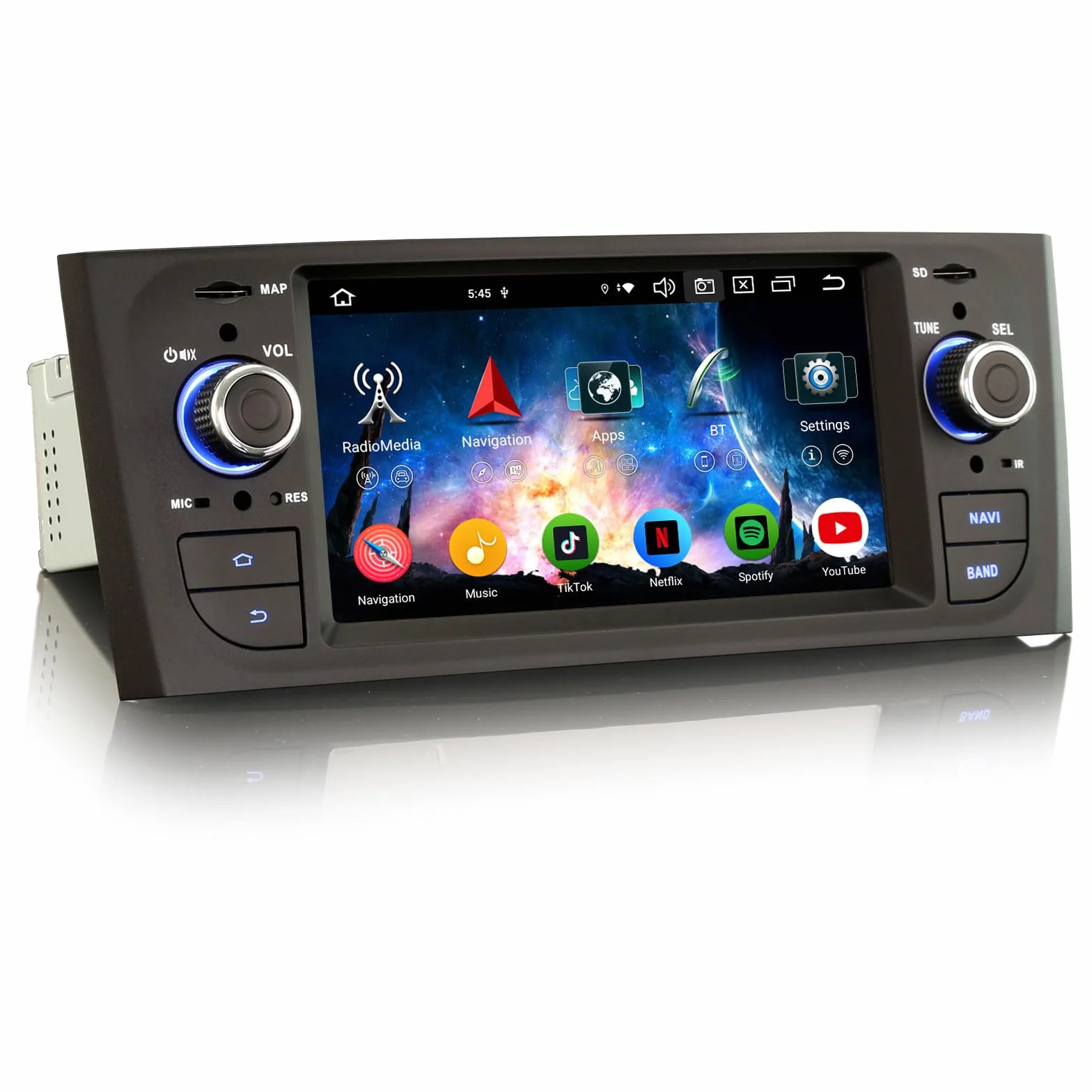 Radio samochodowe Android 14 8-rdzeniowy 4 GB RAM 64 GB ROM GPS Bluetooth CarPlay dla FIAT Grande Punto Linea