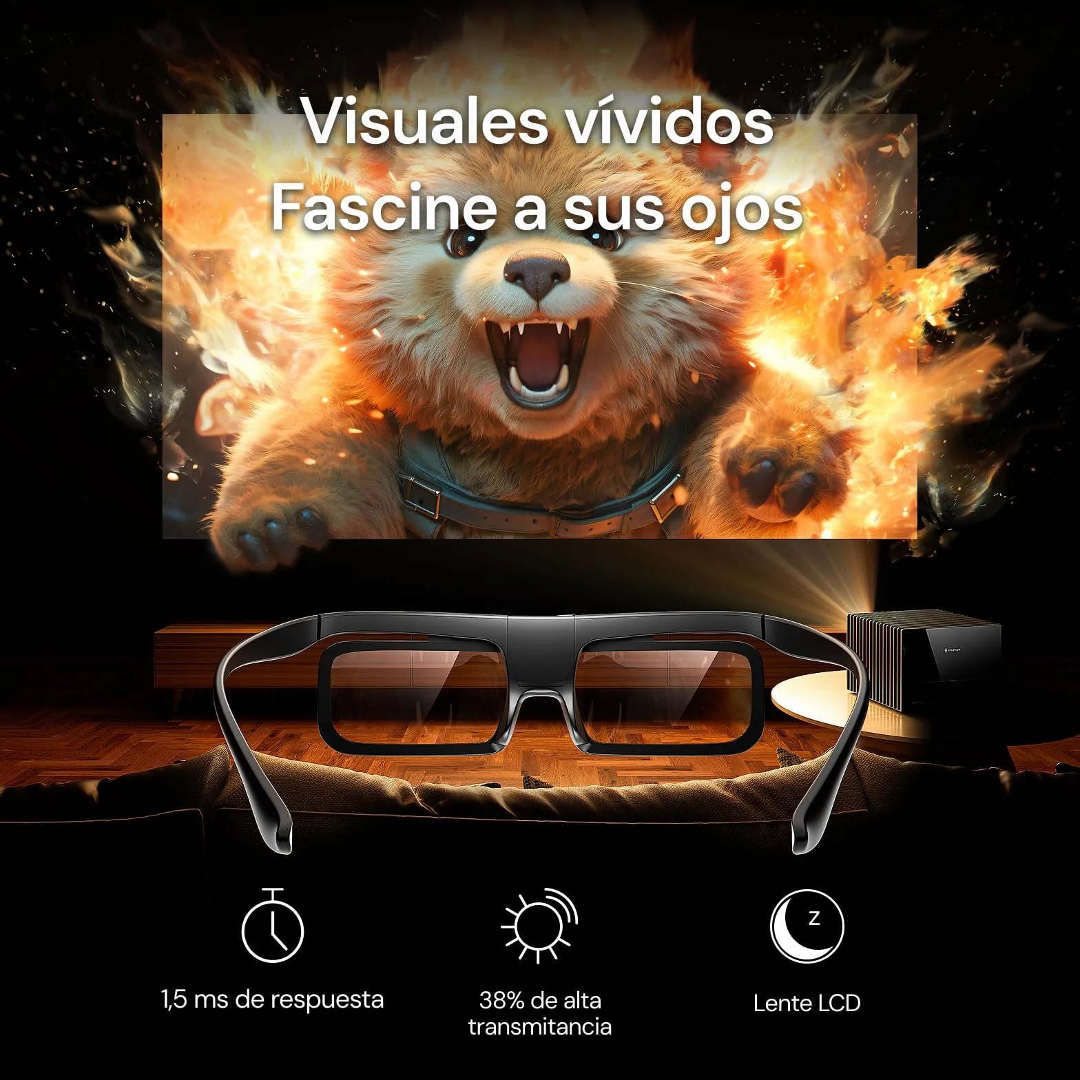 Valerion Okulary 3D DLP Link aktywne kompatybilne z projektorami VisionMaster Max Pro2 Pro