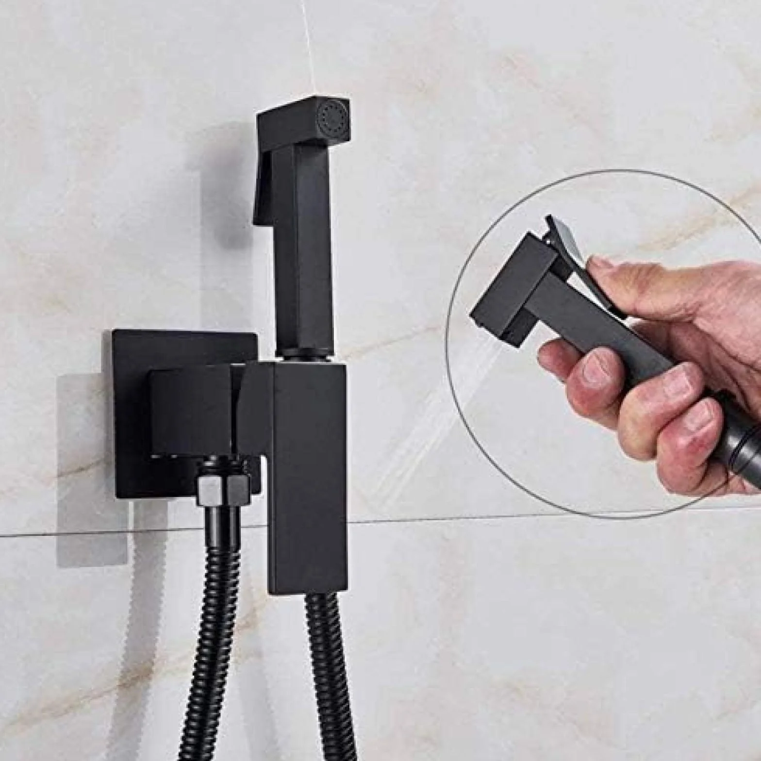Bidet kran Bidet Łazienka bateria prysznicowa czarna toaleta opryskiwacz do pralki muzułmański geistige kran do toalety