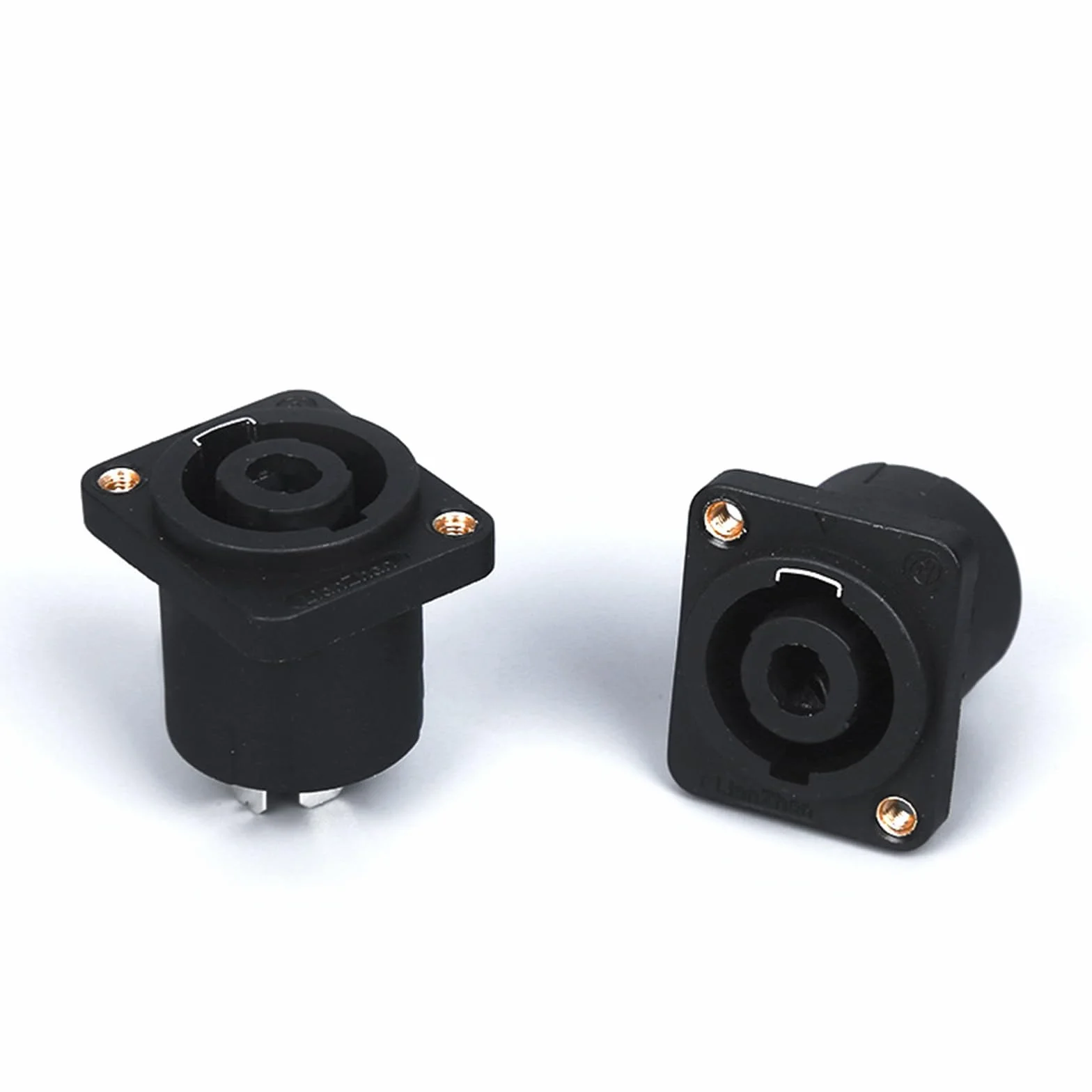 Speakon gniazdo panel 4-biegunowe audio kwadratowa płyta ścienna Jack Twist Lock adapter NL4MP