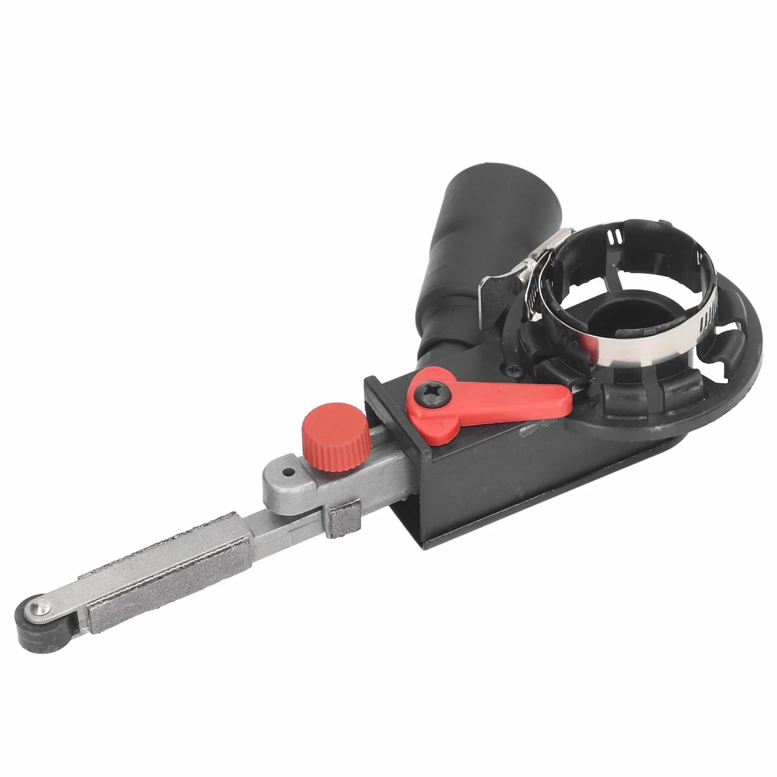 Przystawka do szlifierki taśmowej ze stopu aluminium Kompatybilna ze szlifierkami kątowymi M10 - Adapter szlifierski o szerokości 15 mm do drewna szklanego i metalu - Głowica