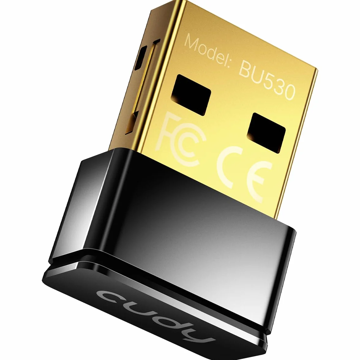 Cudy Adapter USB Bluetooth do komputera, odbiornik Bluetooth 5.3, Plug and Play, rozmiar nano, obsługuje Windows 11/10/8.1/7 do komputera stacjonarnego, laptopa, drukarki