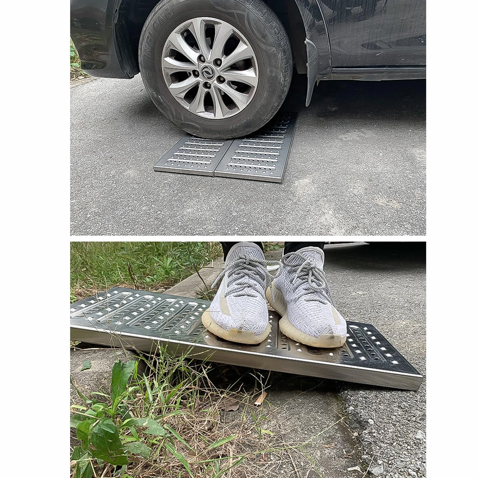 Antypoślizgowy ruszt odpływowy 20 cm, liniowy kanał odpływowy prysznicowy, do basenów i kuchni, trwała konstrukcja z podniesionymi punktami, roztwór drenażowy 20 cm