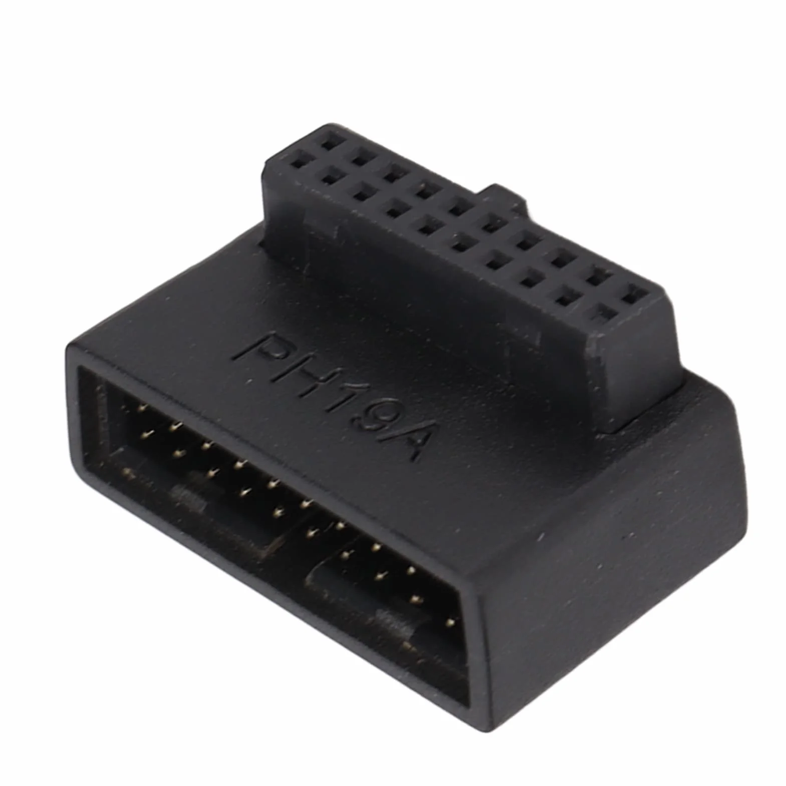 ASHATA USB 3.0 19/20Pin wtyczka 90 stopni przedłużacz do płyty głównej PH19A