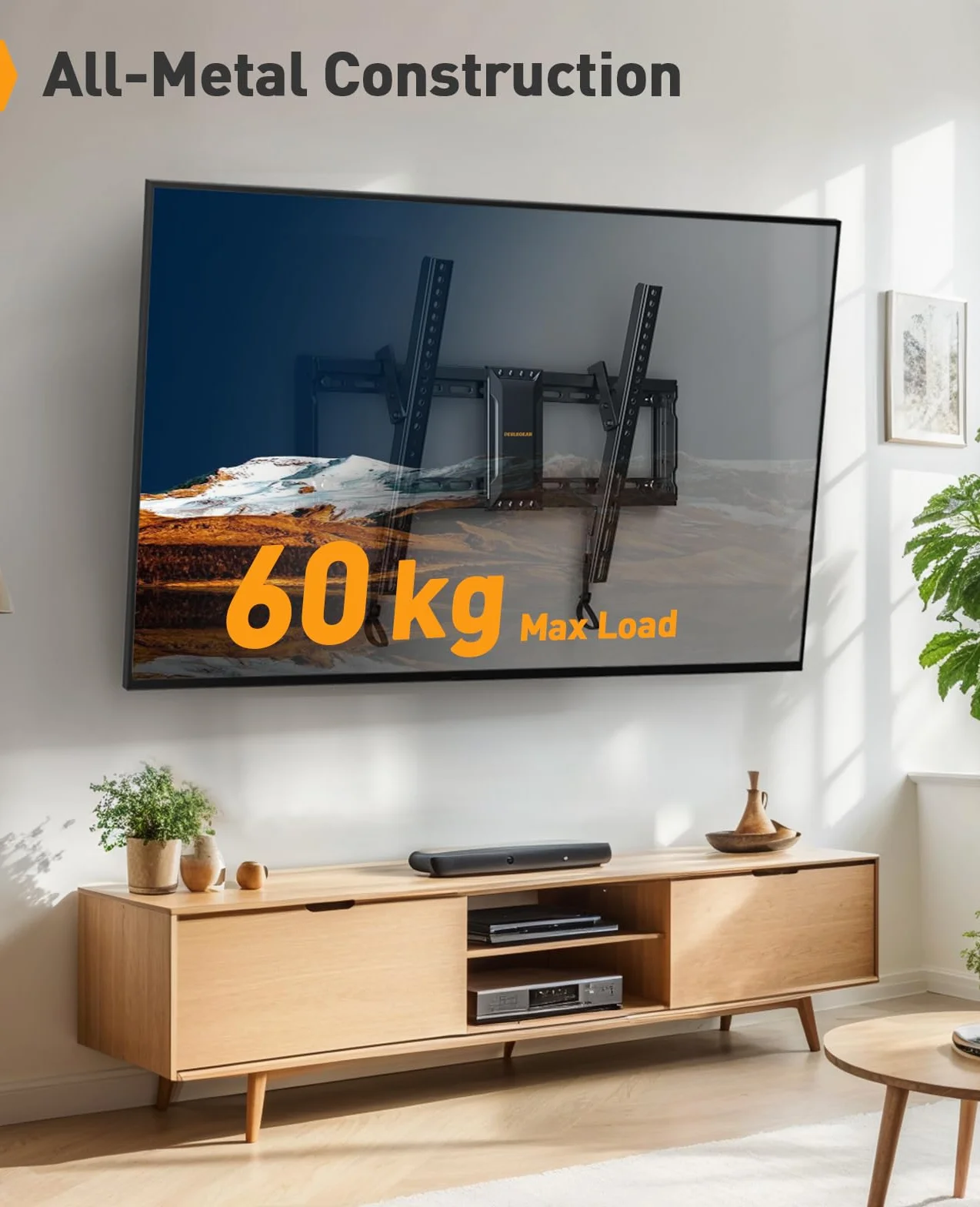 Perlegear Uchwyt ścienny do telewizora 37-82" VESA 600x400 mm 60 kg
