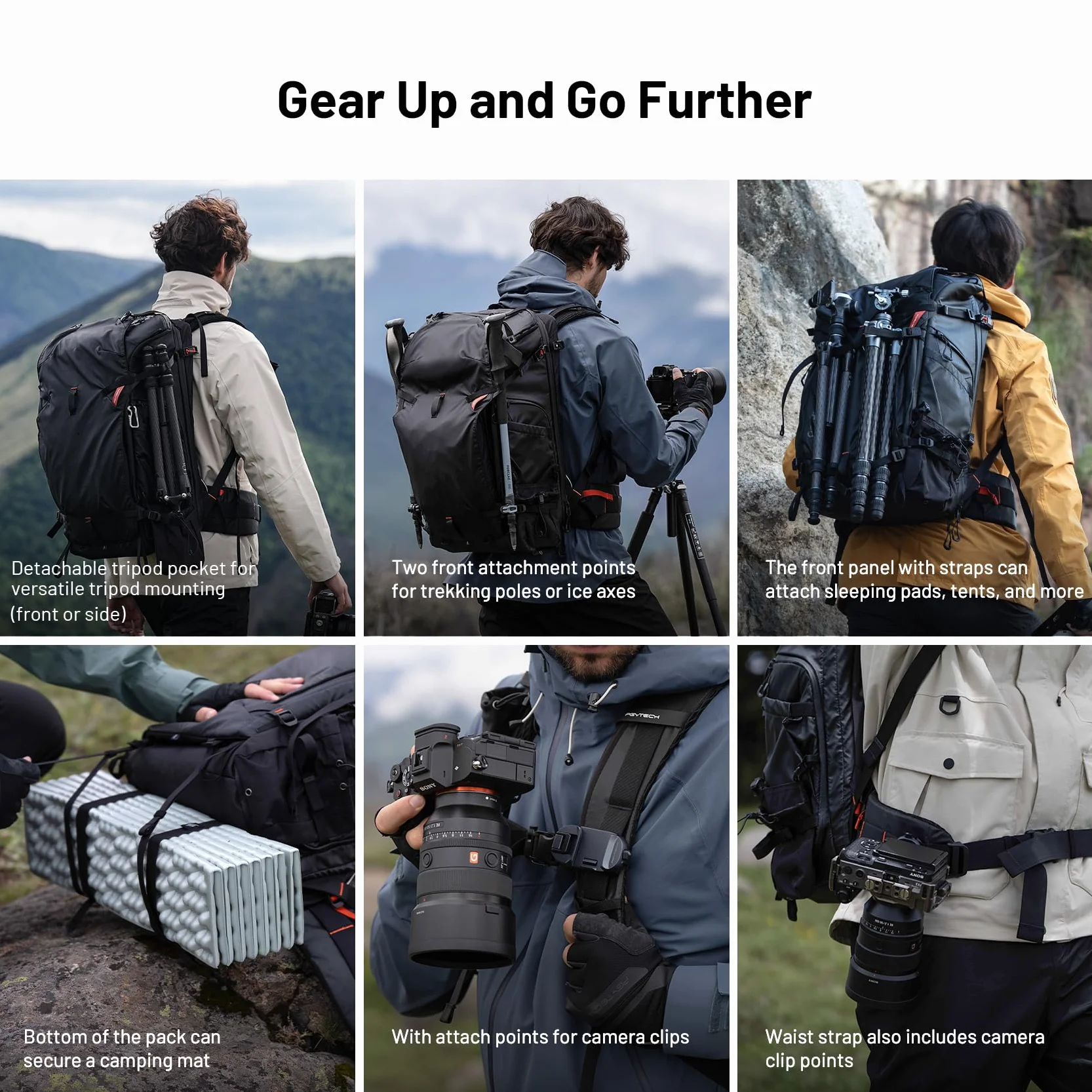 PGYTECH OnePro Focux Plecak wodoodporny na aparat fotograficzny 25-35L z ochroną przeciwdeszczową