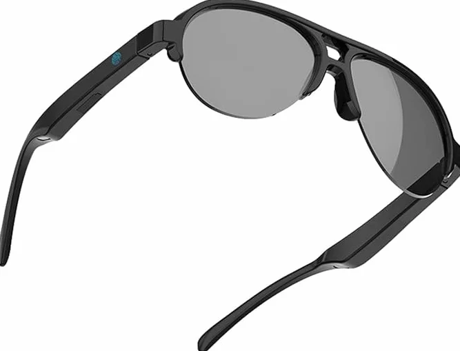 Inteligentne okulary przeciwsłoneczne Bluetooth z dotykiem, czarne