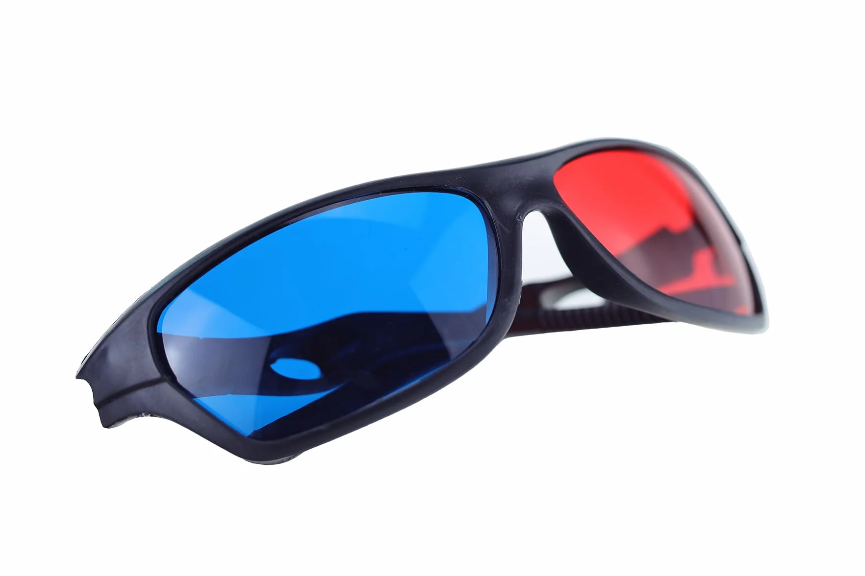 2x Czerwone i Niebiesko-zielone Okulary 3D Pasujące do Okularów Korekcyjnych na Filmy 3D, Gry i TV (1x Na Klips, 1x w Stylu Anaglifu)