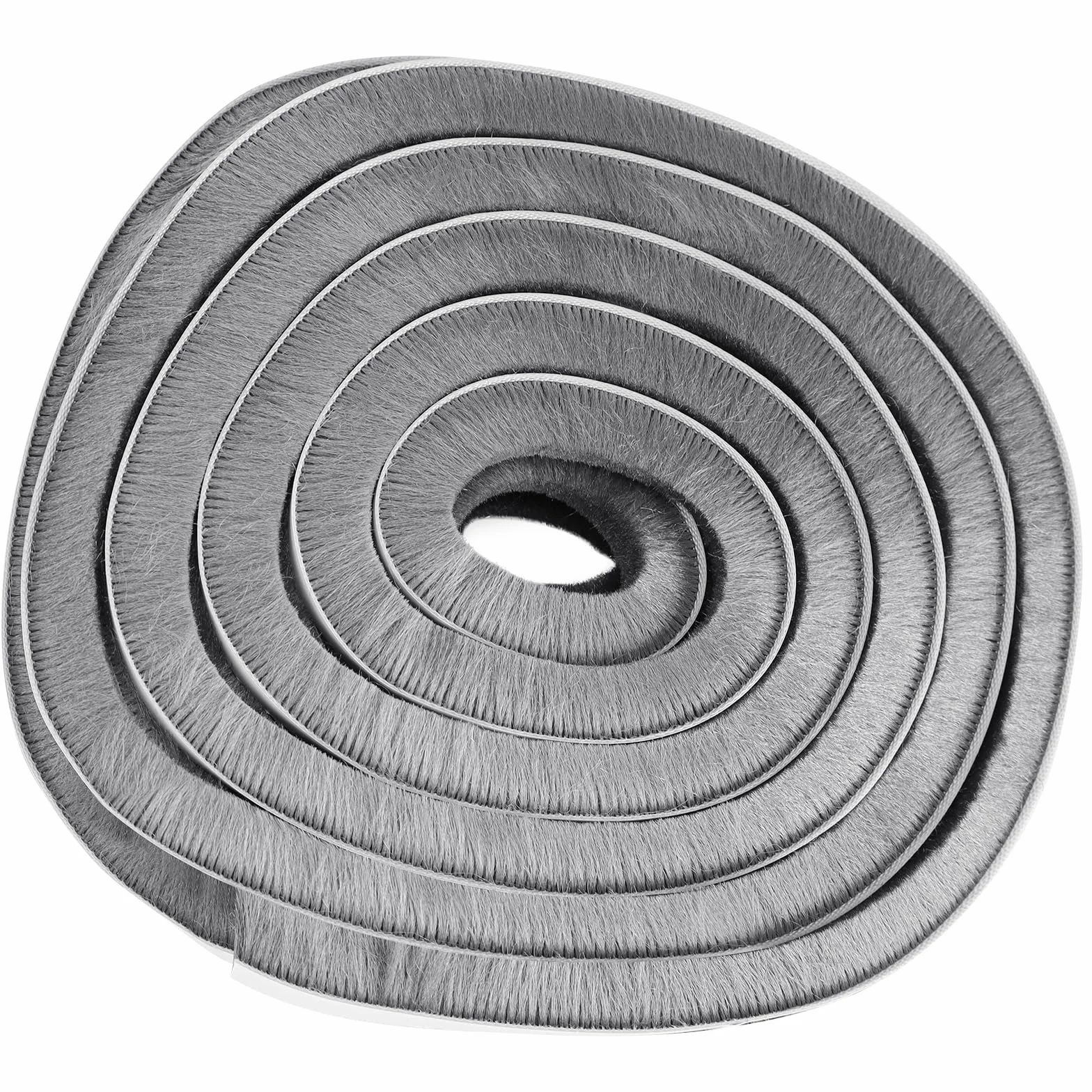 Uszczelka szczotkowa do ramy drzwi, okien, listwa uszczelniająca, 6 m (dł.) x 9 mm (szer.) x 15 mm (T), samoprzylepna listwa uszczelniająca, do drzwi przesuwnych i szafy, szara