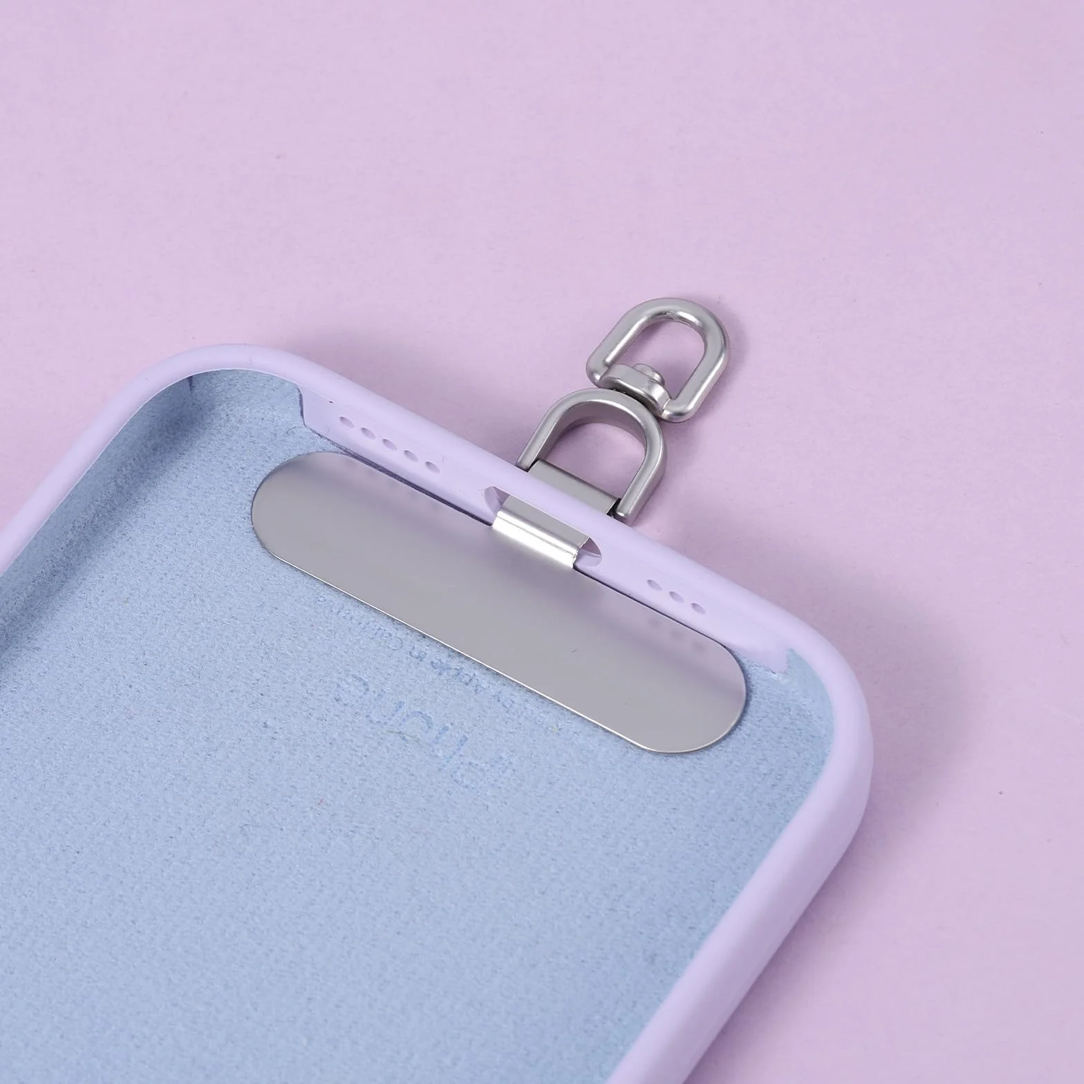 2 szt. Uniwersalne Zaczepy do Telefonu, Owalne Metalowa Naszywka na Telefon Bez Kleju Zaczep na Smycz do Telefonu do Etui na Telefon z Pelnym Pokryciem