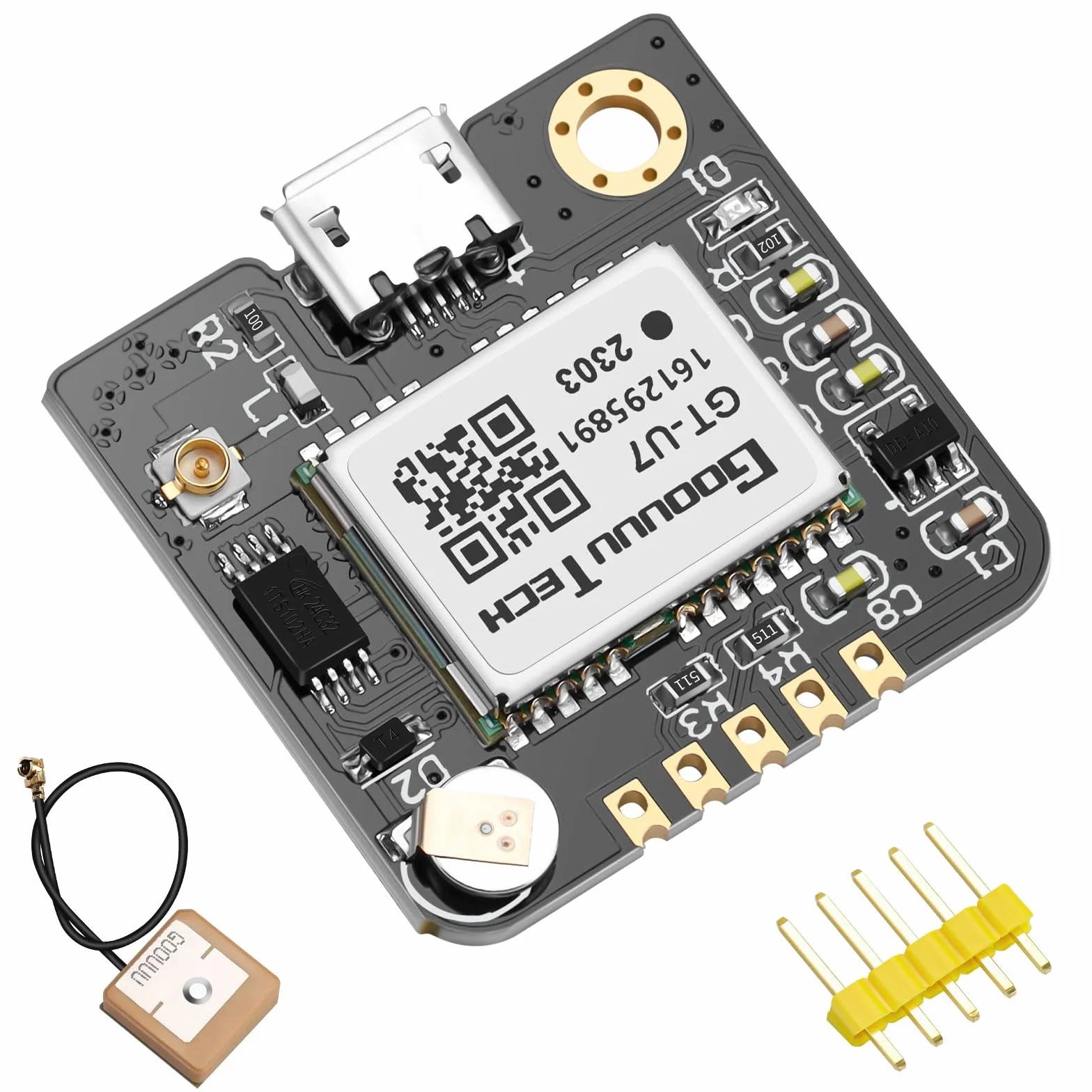 Seamuing Moduł GPS NEO-6M Mały Odbiornik GPS Niska Moc Wysoka Czułość Antena IPEX dla Arduino STM32 UNO R3