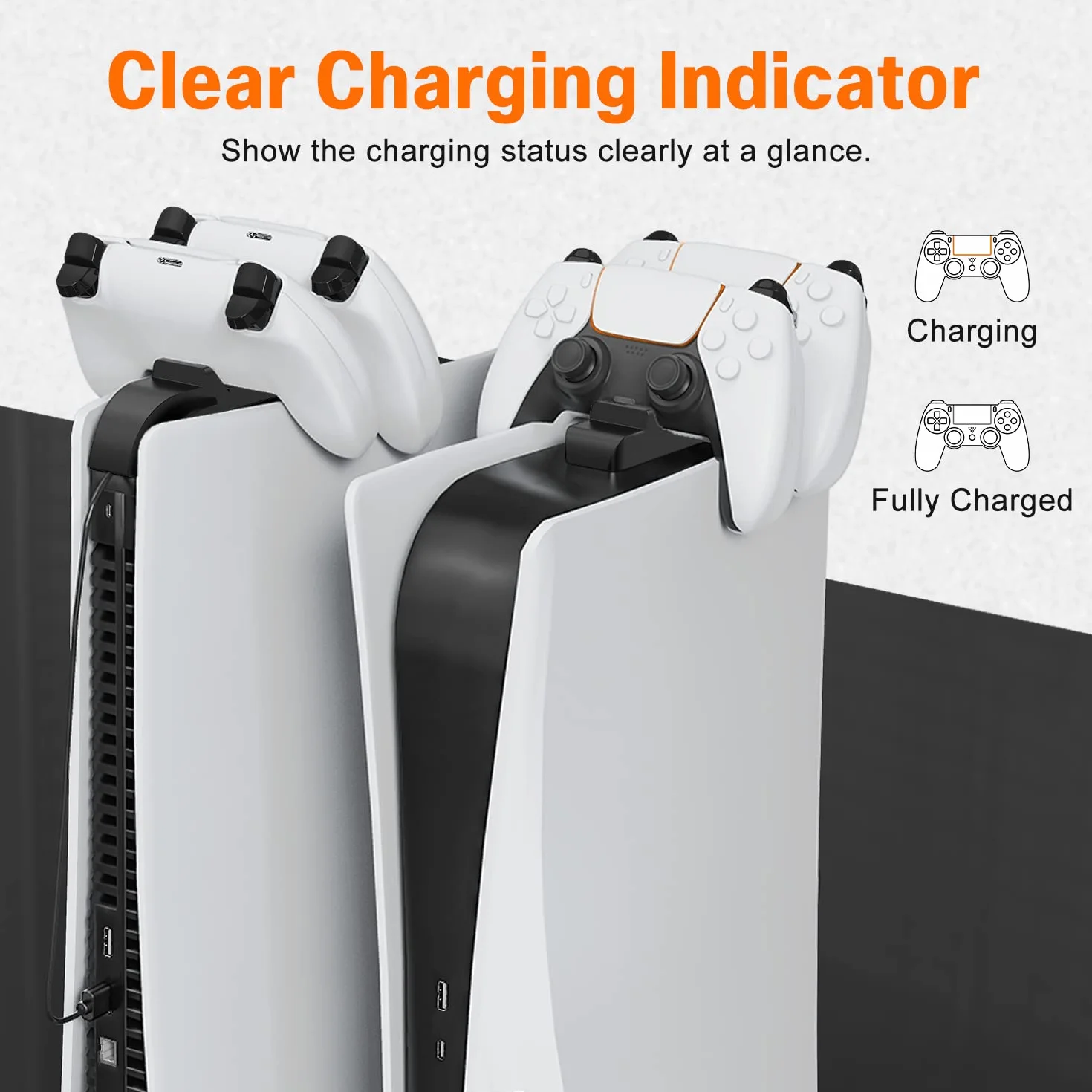 Tendak Stacja Ładowania PS5 Fast Charge DualSense Podwójna Ładowarka Kontroler Sony Playstation 5