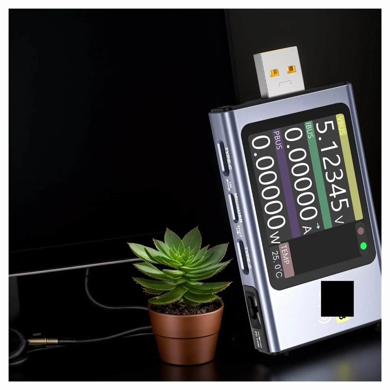 FNB58 Digital Voltmeter Ammeter USB Tester TYPE-C Fast Charge Detection Trigger Capacity Measurement Ripple(FNB58)