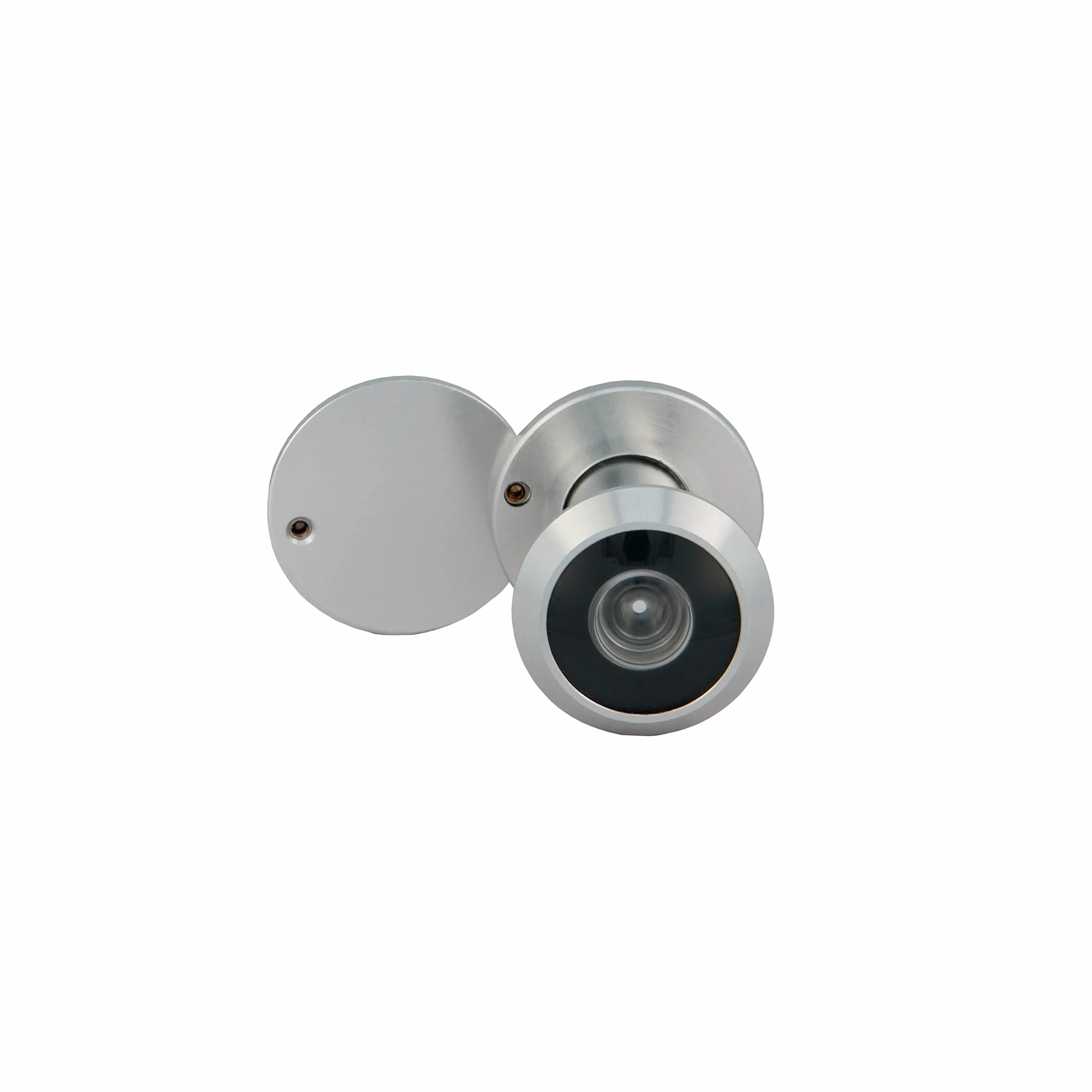 Amig - Mod. wizjer 3 z super kątową soczewką do drzwi wewnętrznych i zewnętrznych 3-14 z aluminium w kolorze srebrnym - aluminium - Wymiary: średnica 14 mm - grubość drzwi: 35-60 mm