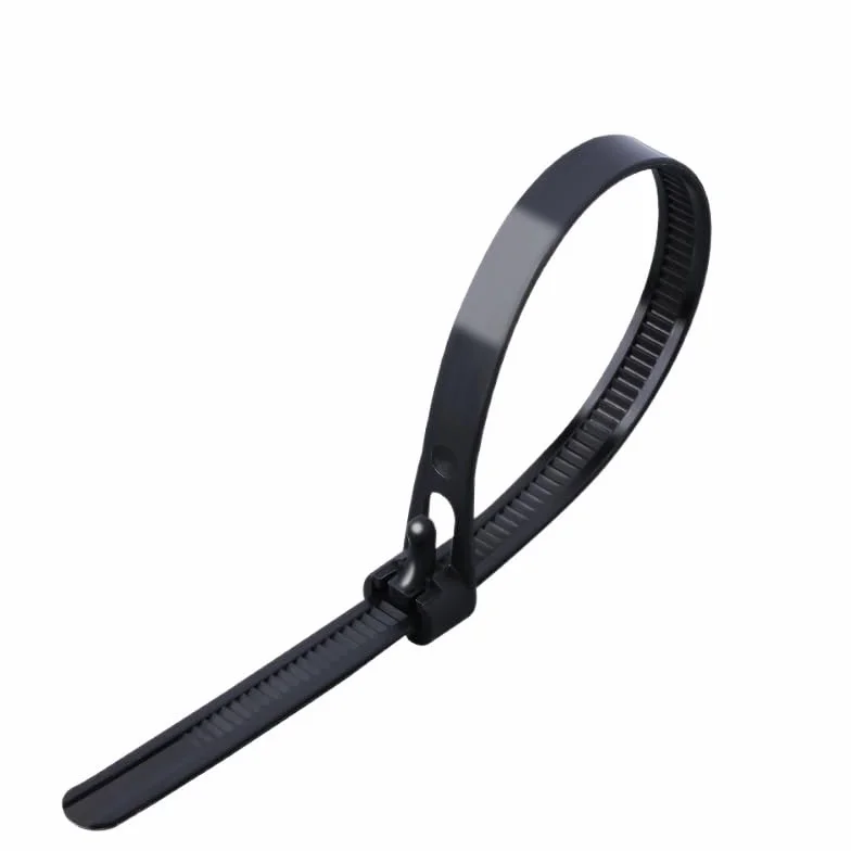20 szt. plastikowych opasek zaciskowych do kabli 8 * 200-450, odpinany nylonowy pakiet(Black,5x200mm)
